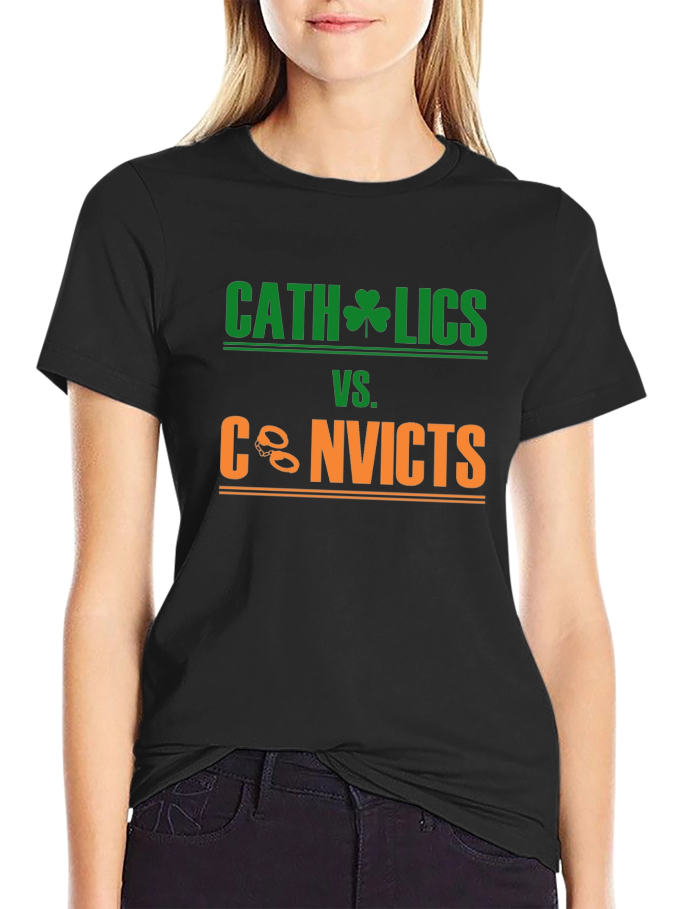 Catholics vs. Convicts Graphic Tee