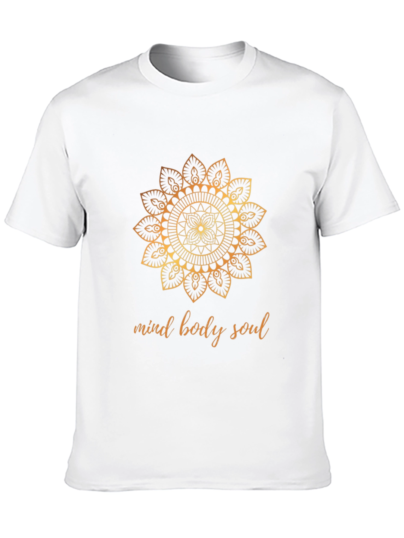 Mind Body Soul Graphic Tee - Black Cotton T-Shirt
