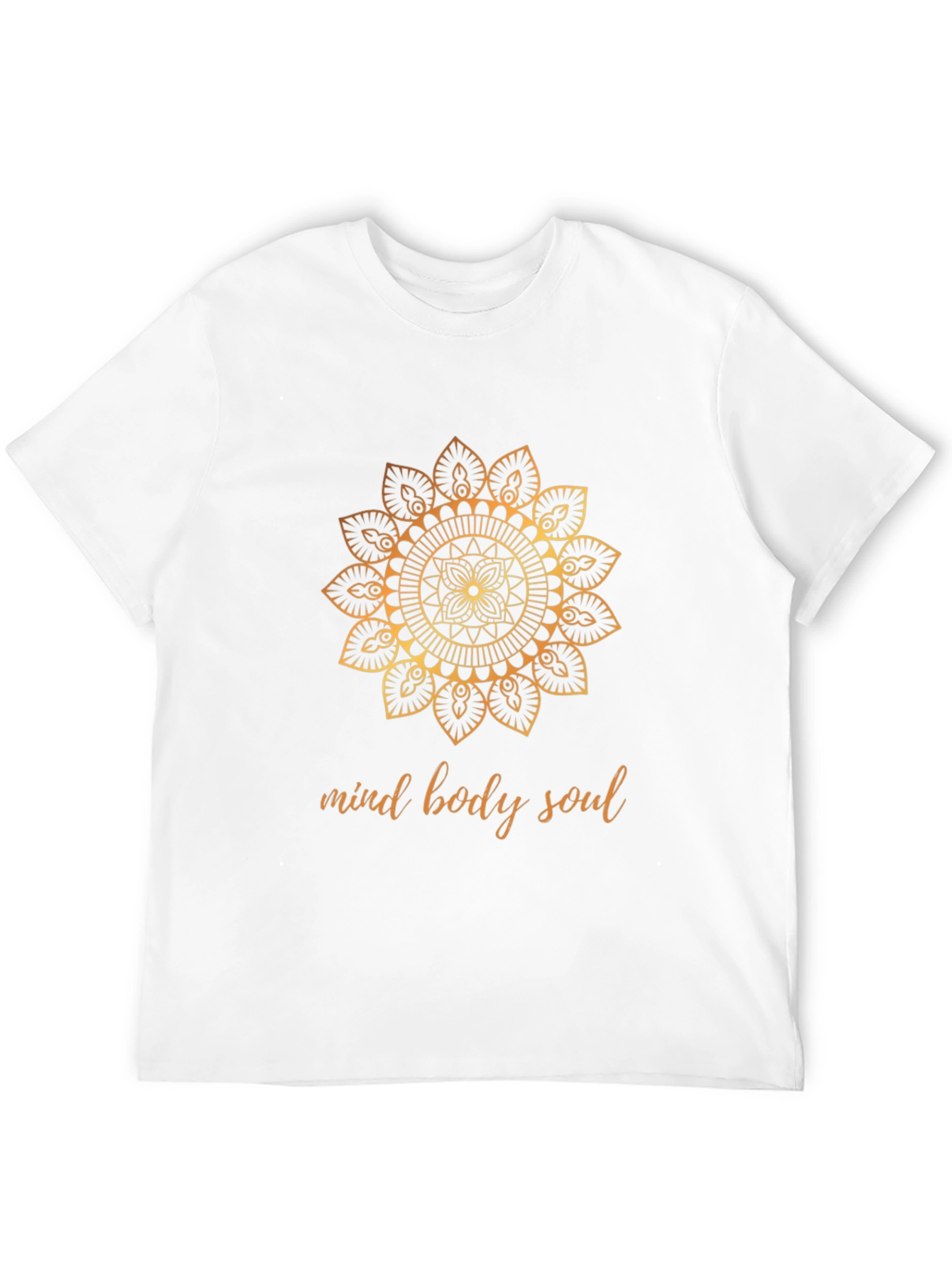 Mind Body Soul Graphic Tee - Black Cotton T-Shirt