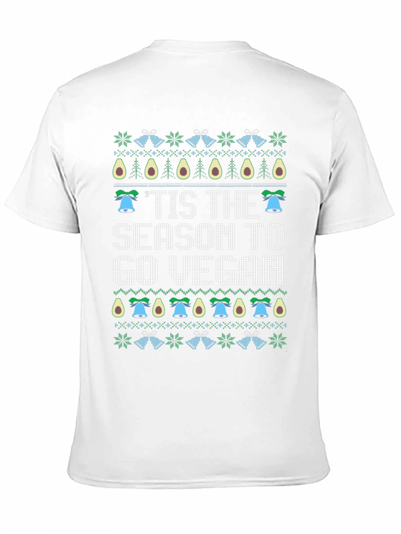 Tis the Season Go Vegan Christmas Ugly Sweater T-Shirt