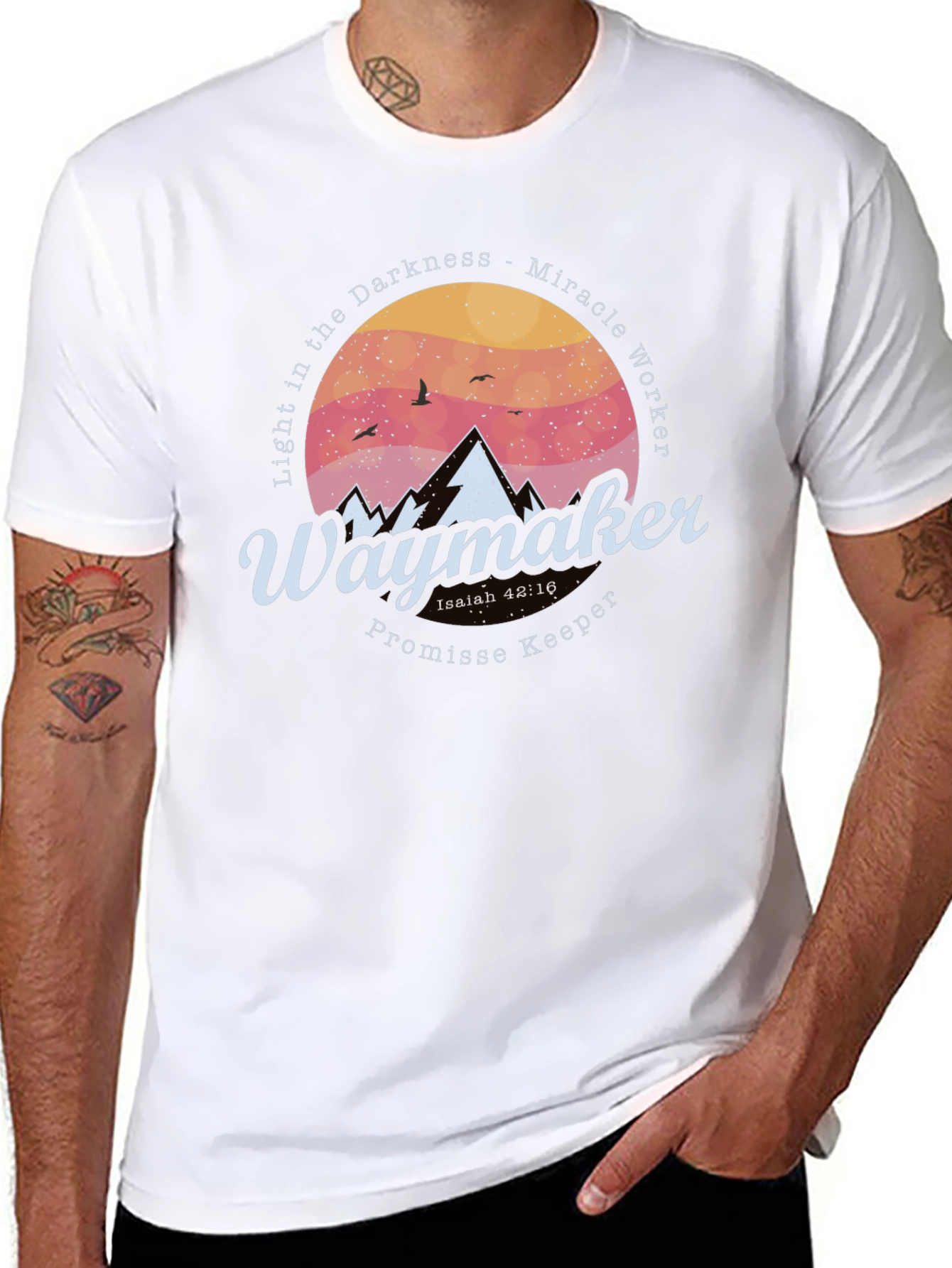 Waymaker Christian T-Shirt - Light in the Darkness