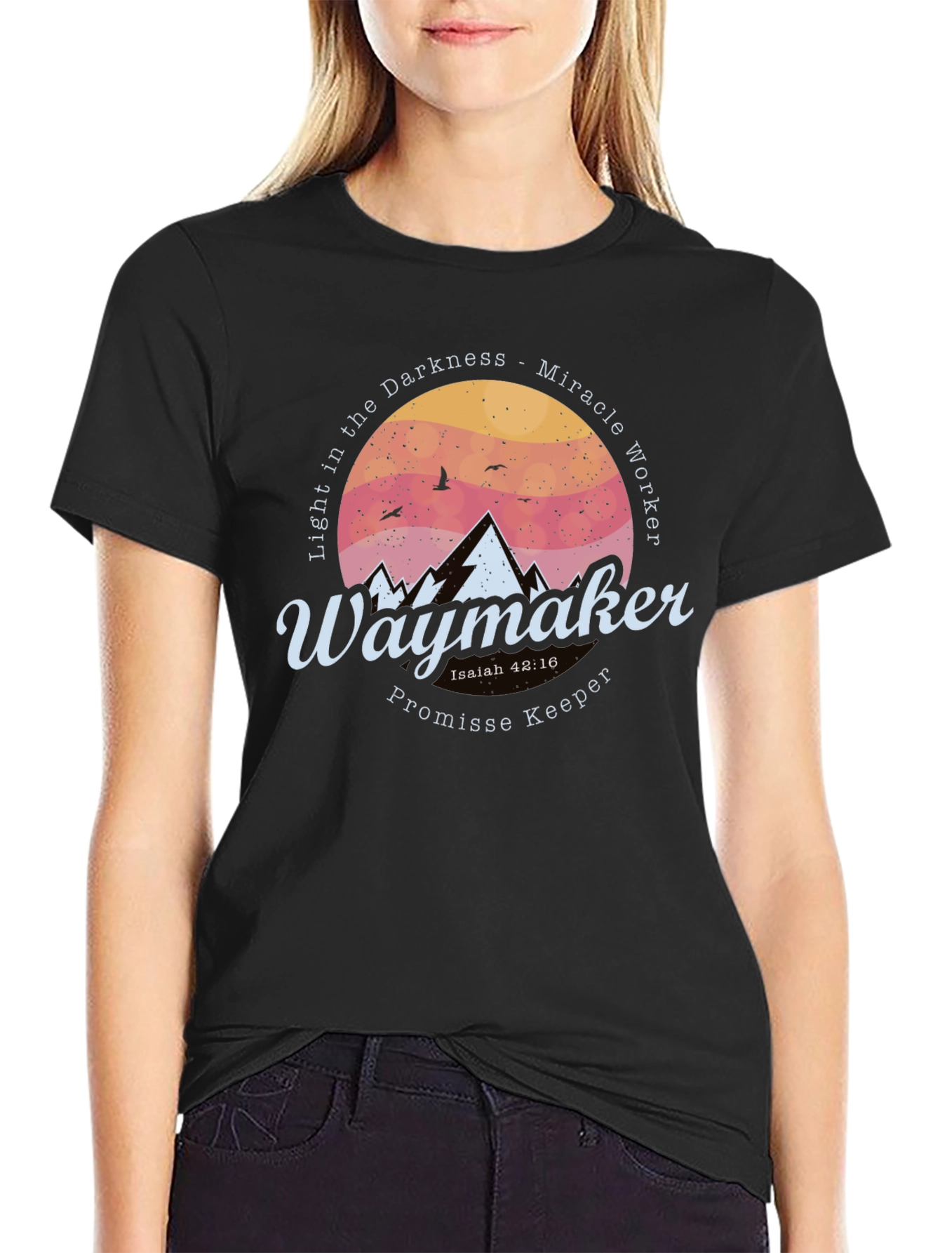 Waymaker Christian T-Shirt - Light in the Darkness
