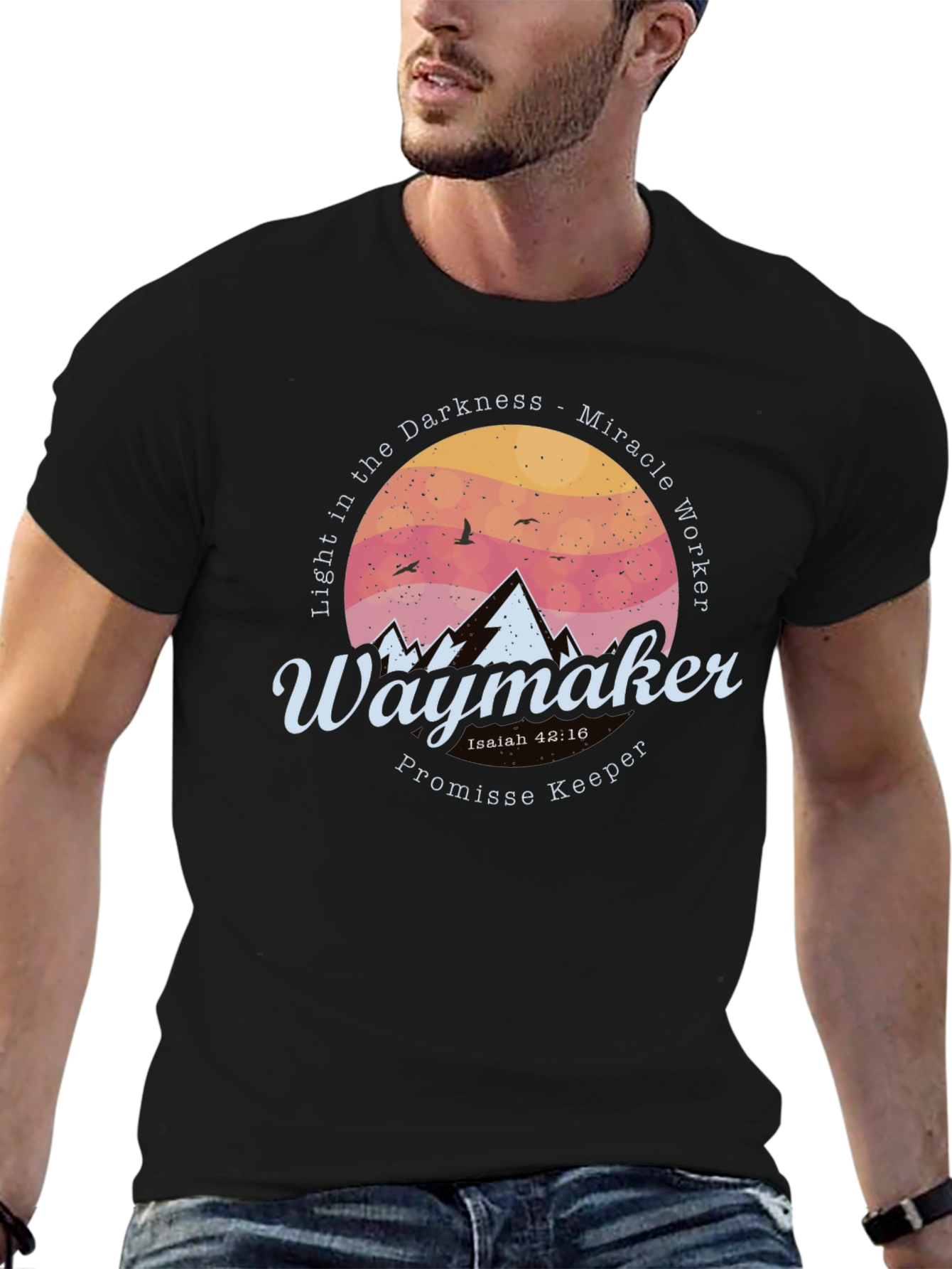 Waymaker Christian T-Shirt - Light in the Darkness
