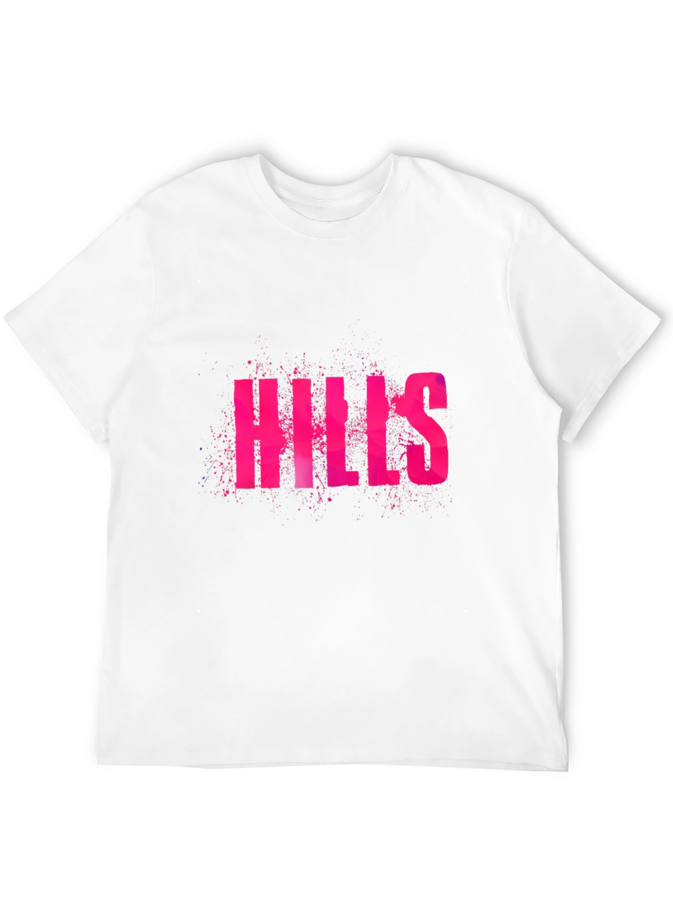 Hills Graphic Tee - Black Cotton Casual T-Shirt