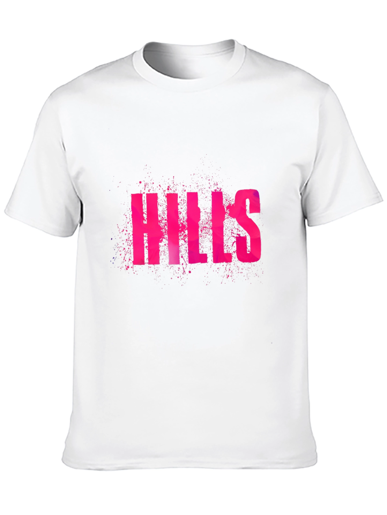 Hills Graphic Tee - Black Cotton Casual T-Shirt