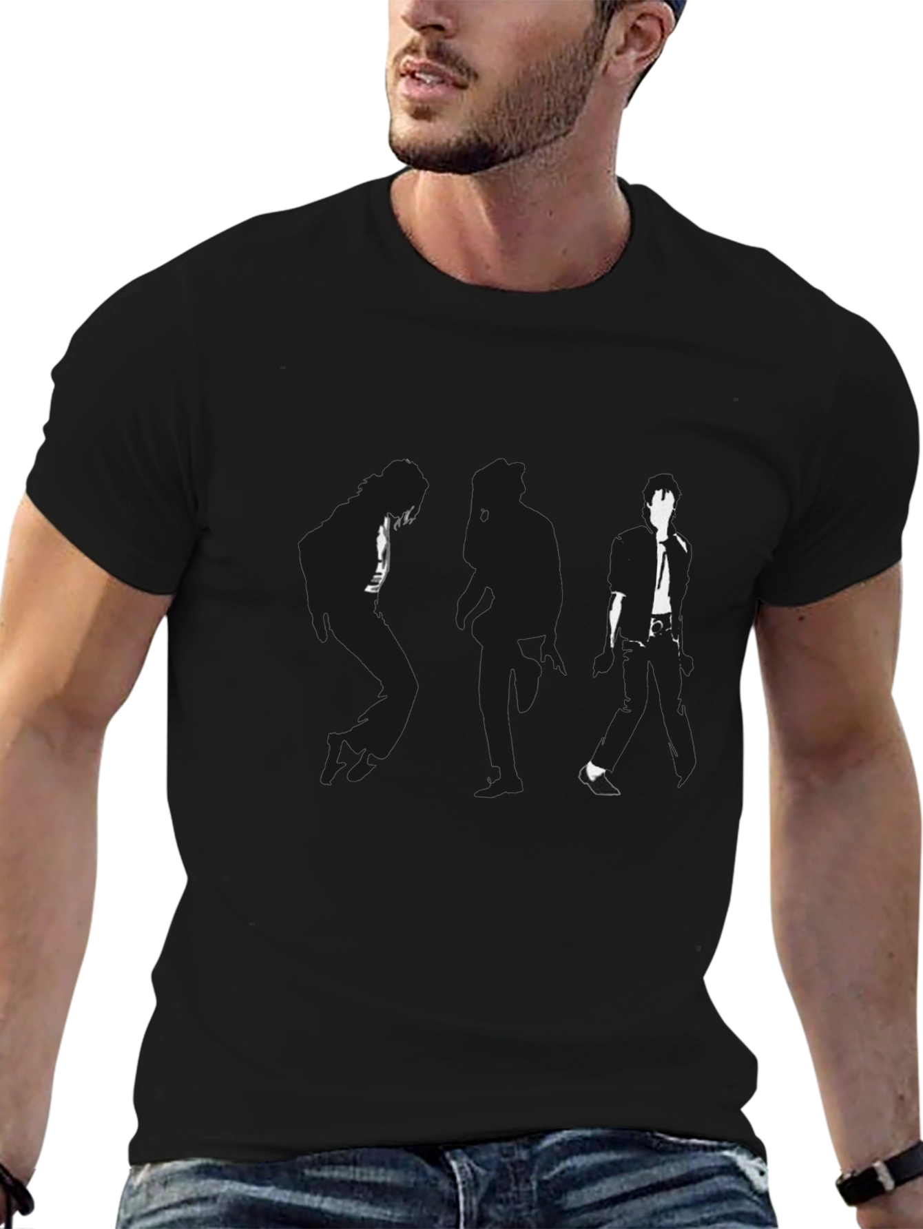 Michael Jackson Silhouette Graphic T-Shirt