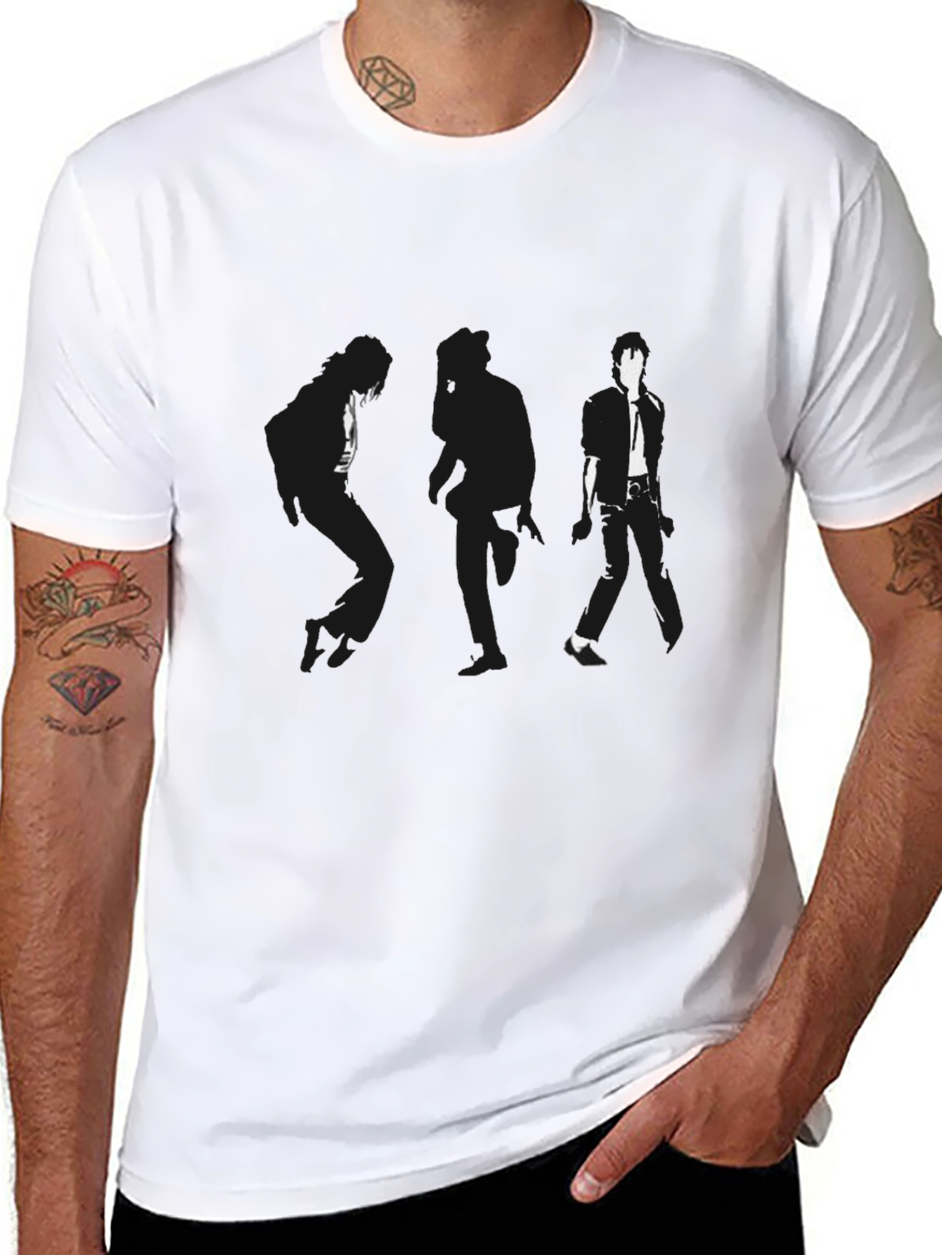 Michael Jackson Silhouette Graphic T-Shirt
