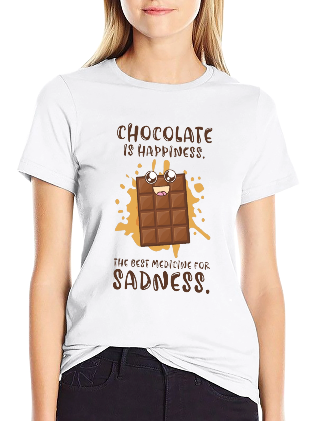Chocolate Happiness Graphic T-Shirt