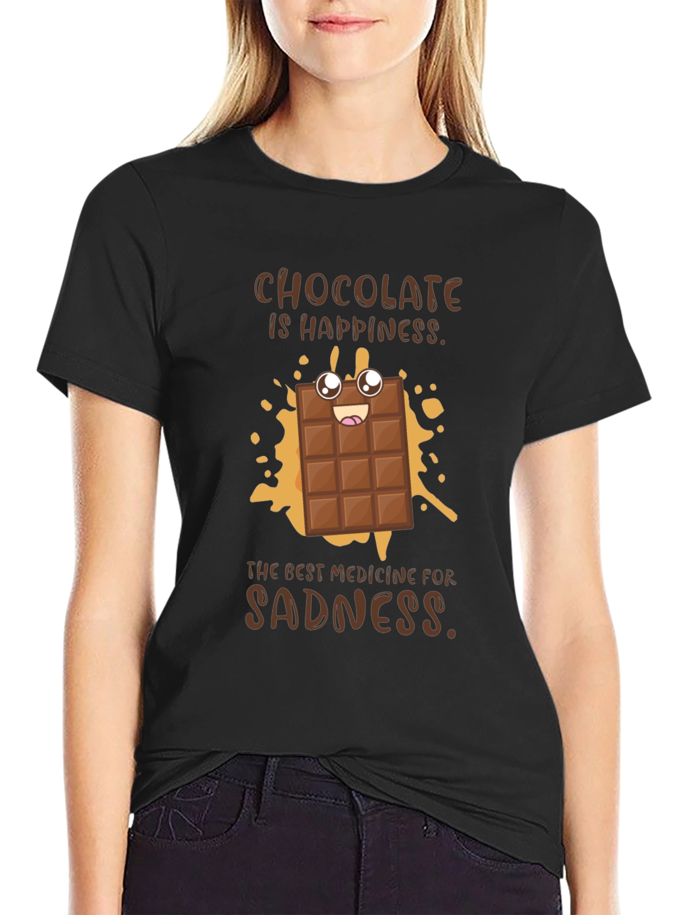 Chocolate Happiness Graphic T-Shirt