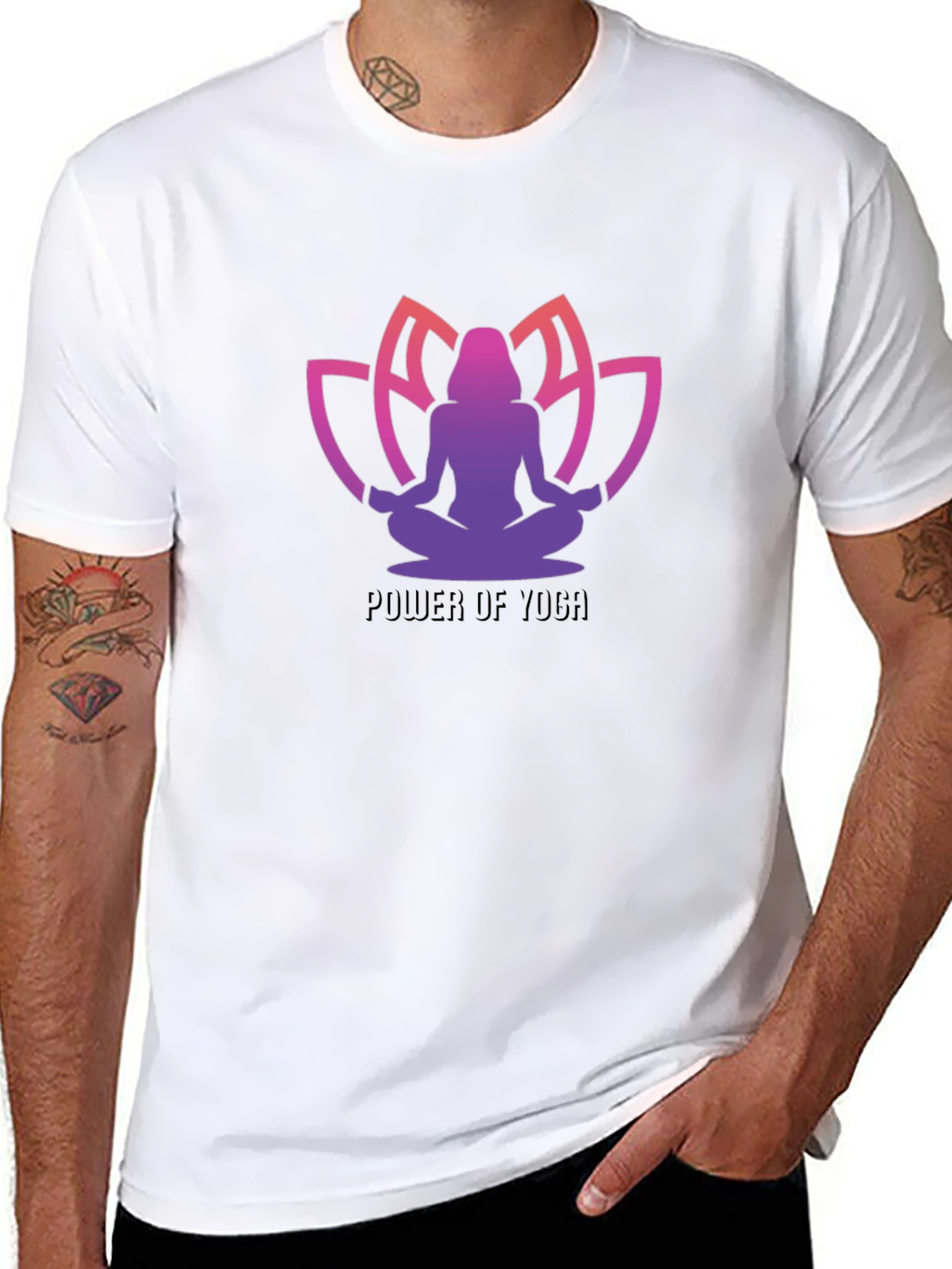 Power of Yoga Black T-Shirt