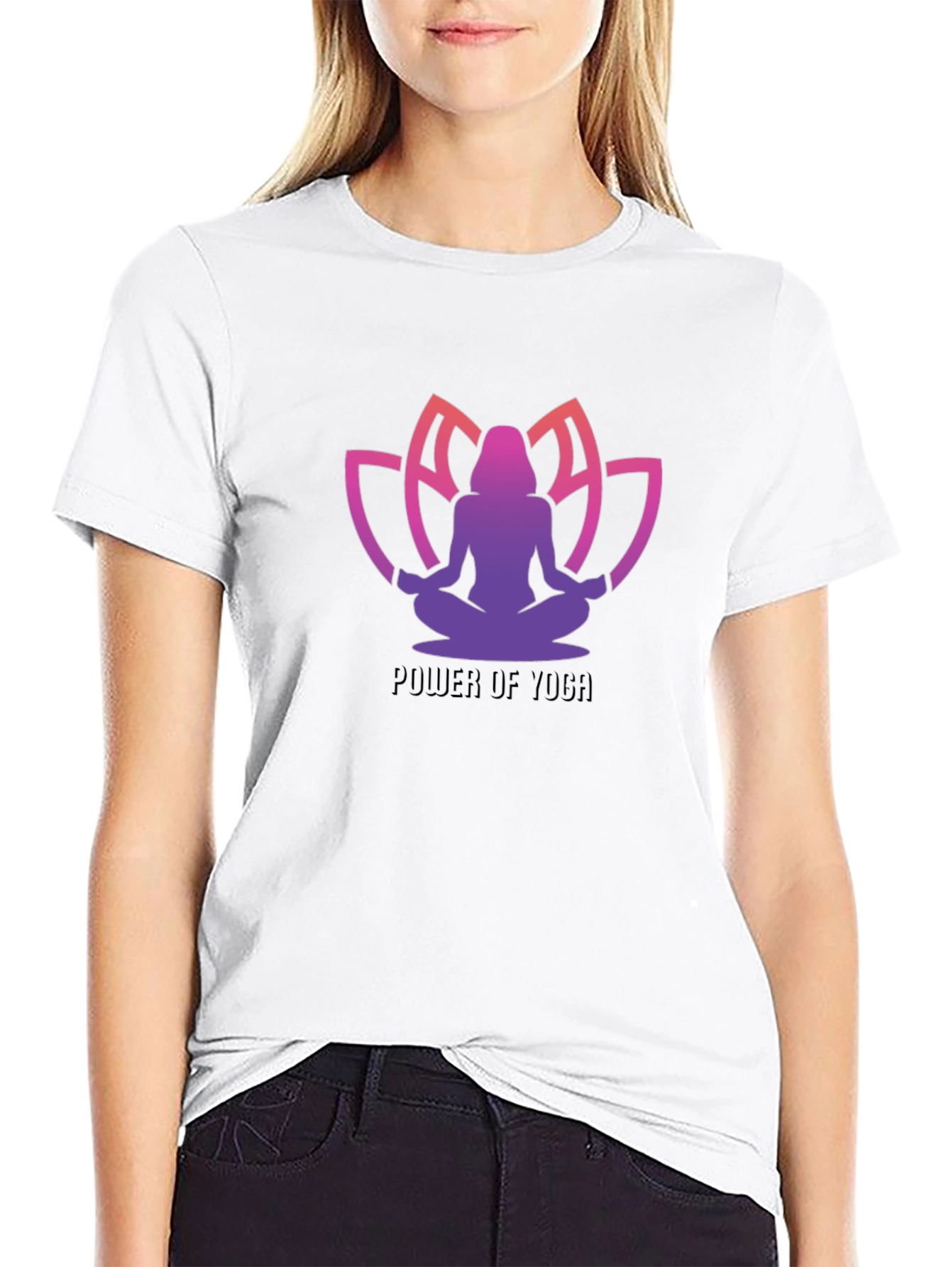 Power of Yoga Black T-Shirt