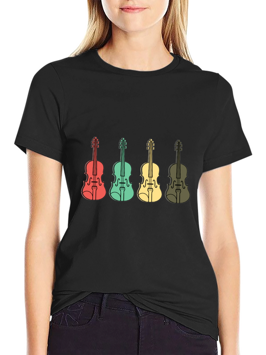 Vintage Style Violins Graphic Tee