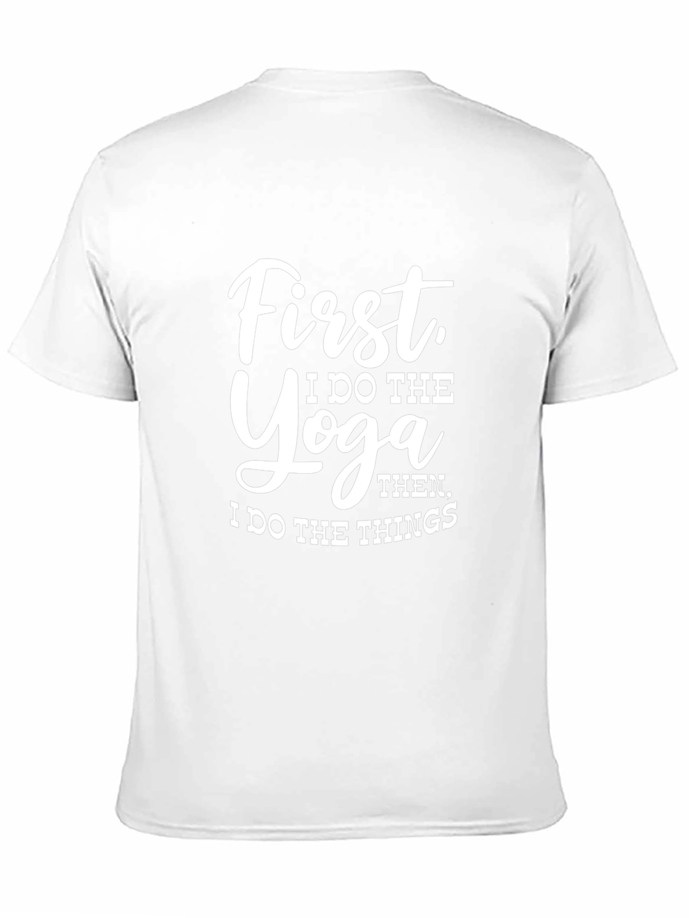 Yoga Then Things Graphic Tee