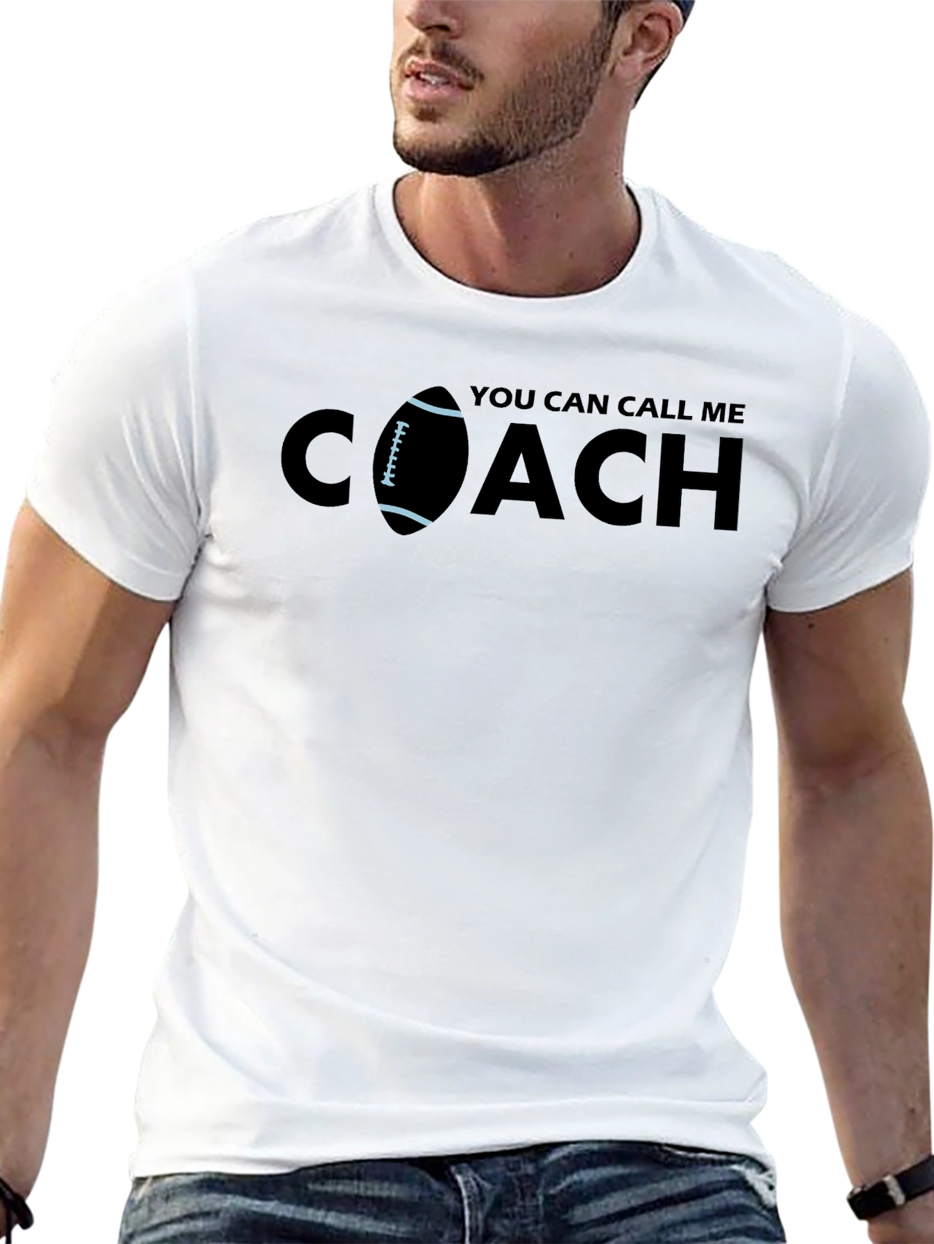 You Can Call Me Coach T-Shirt - Football Design