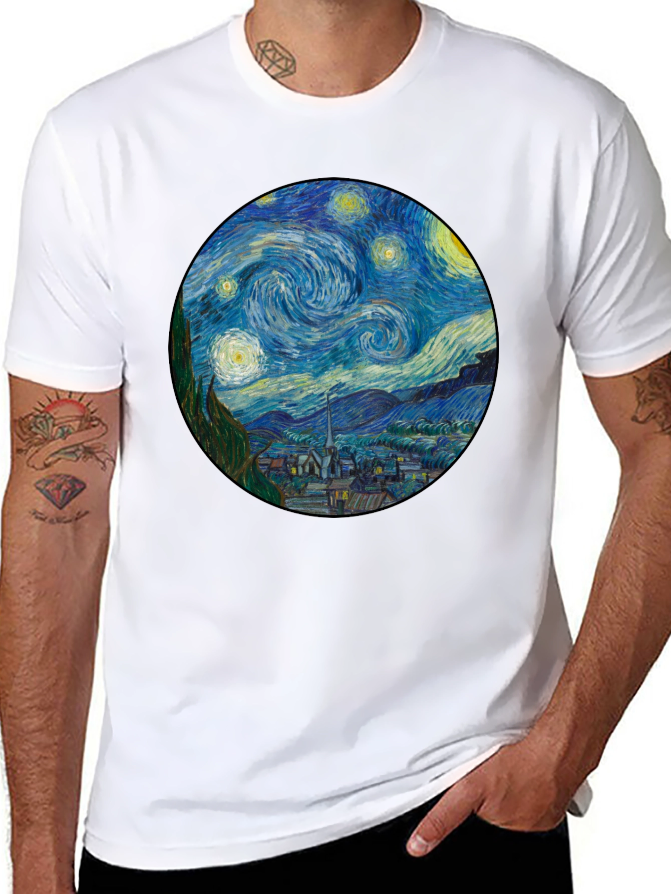 Starry Night Art T-Shirt