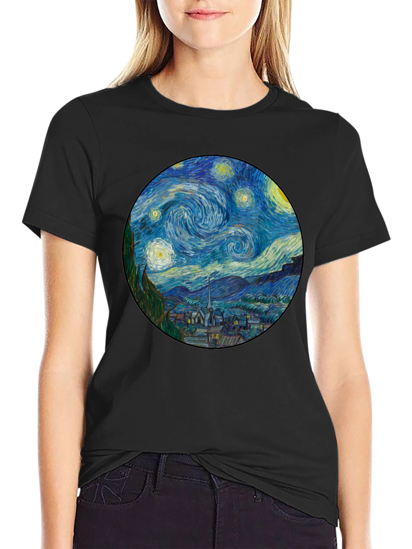 Starry Night Art T-Shirt