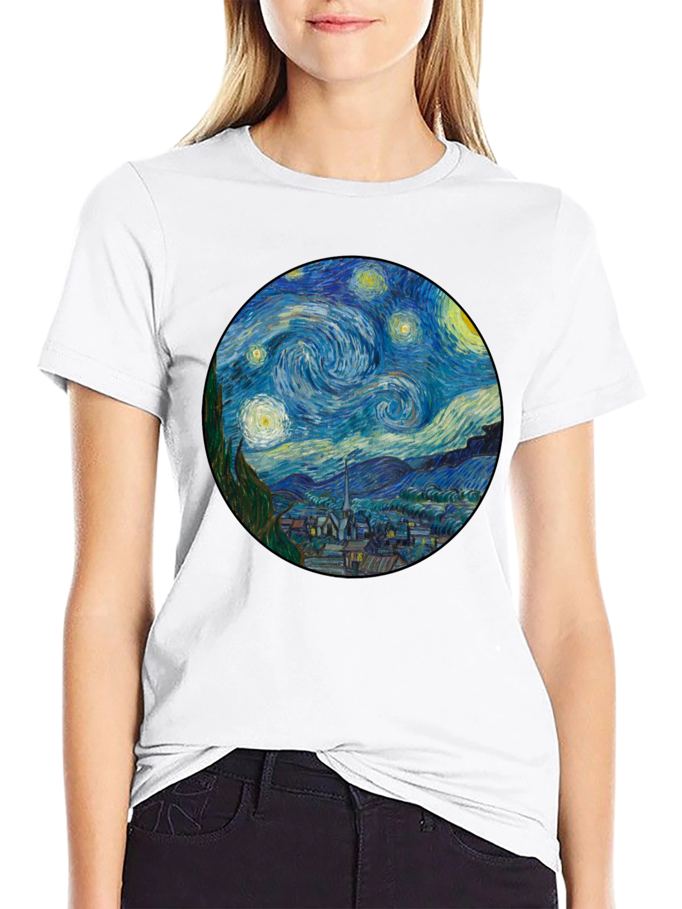 Starry Night Art T-Shirt