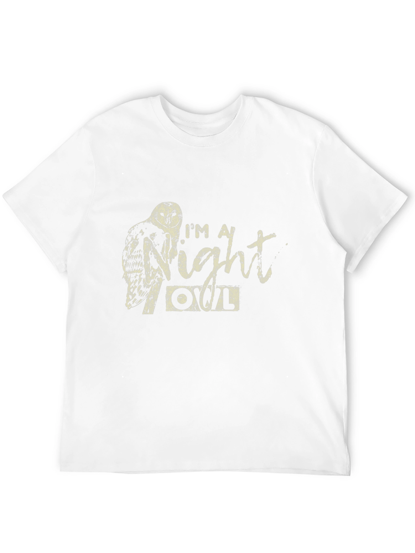 Night Owl T-Shirt - Black Crew Neck