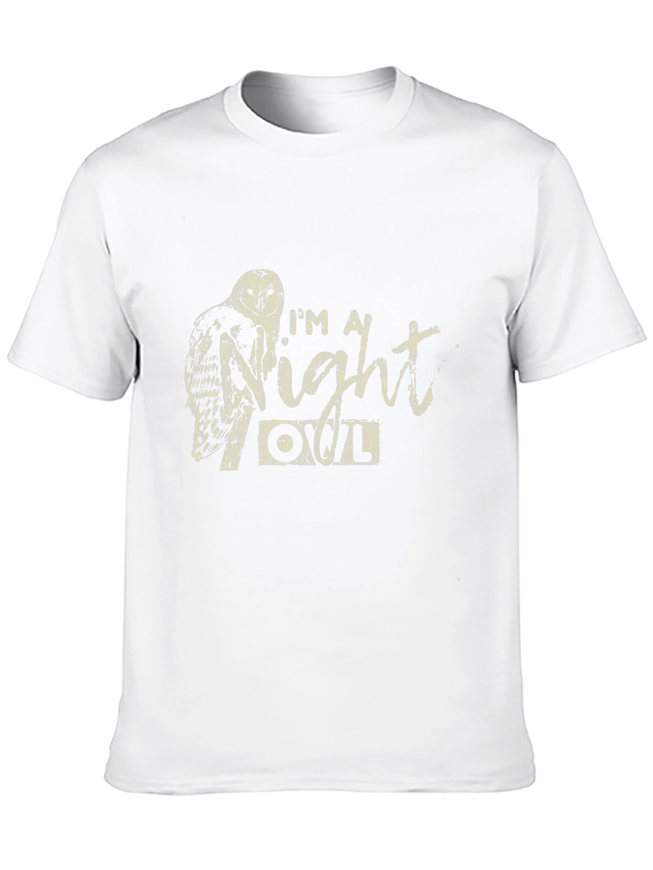 Night Owl T-Shirt - Black Crew Neck