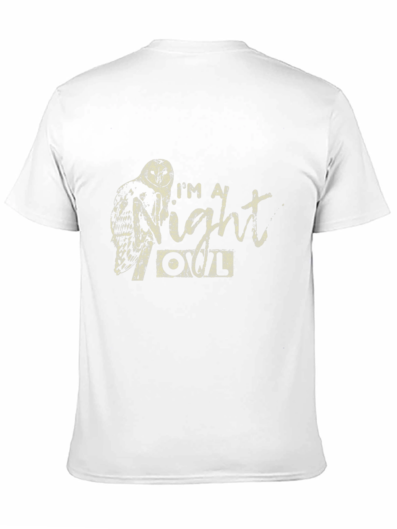 Night Owl T-Shirt - Black Crew Neck