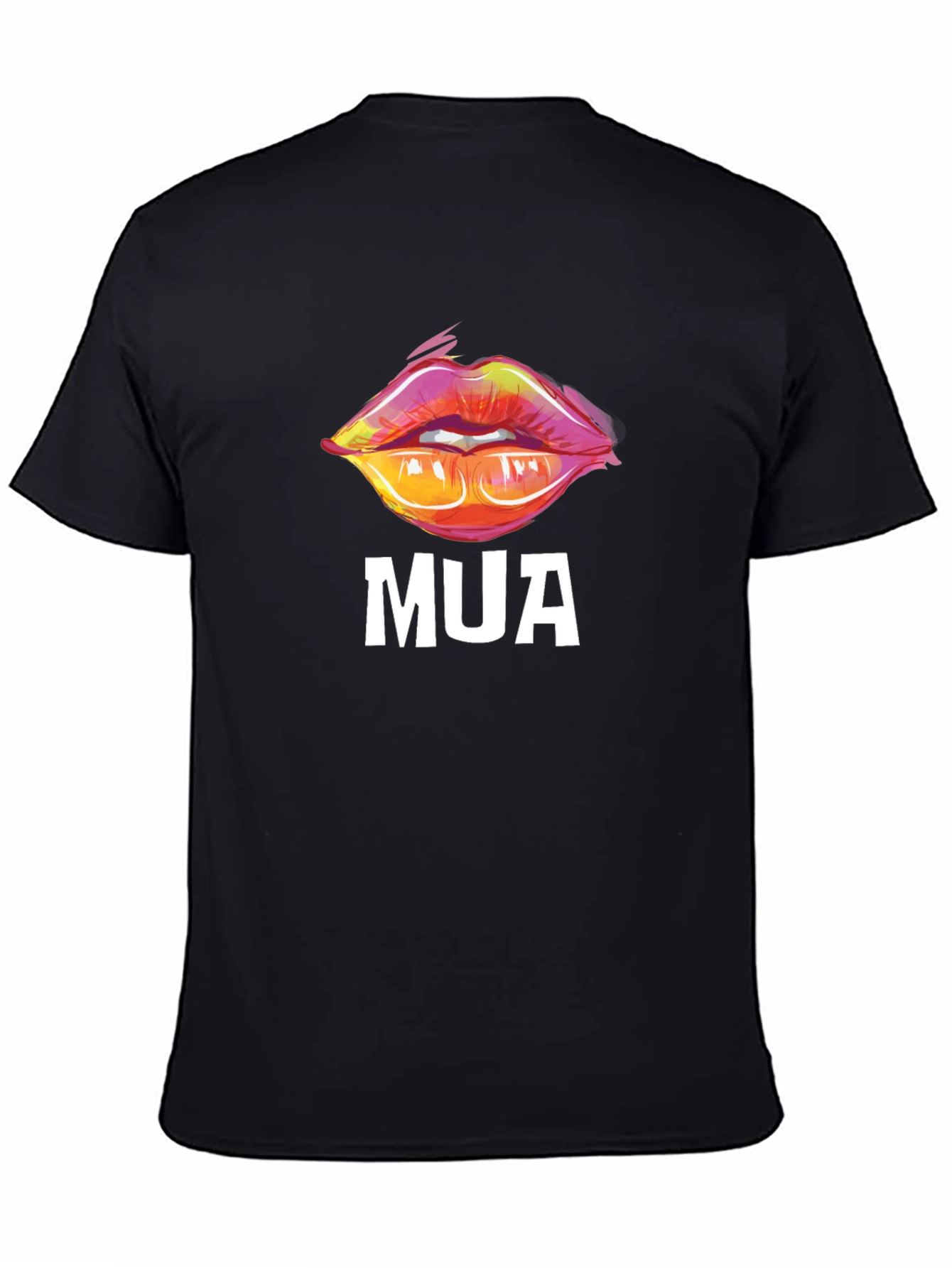 MUA Lips Graphic Black T-Shirt