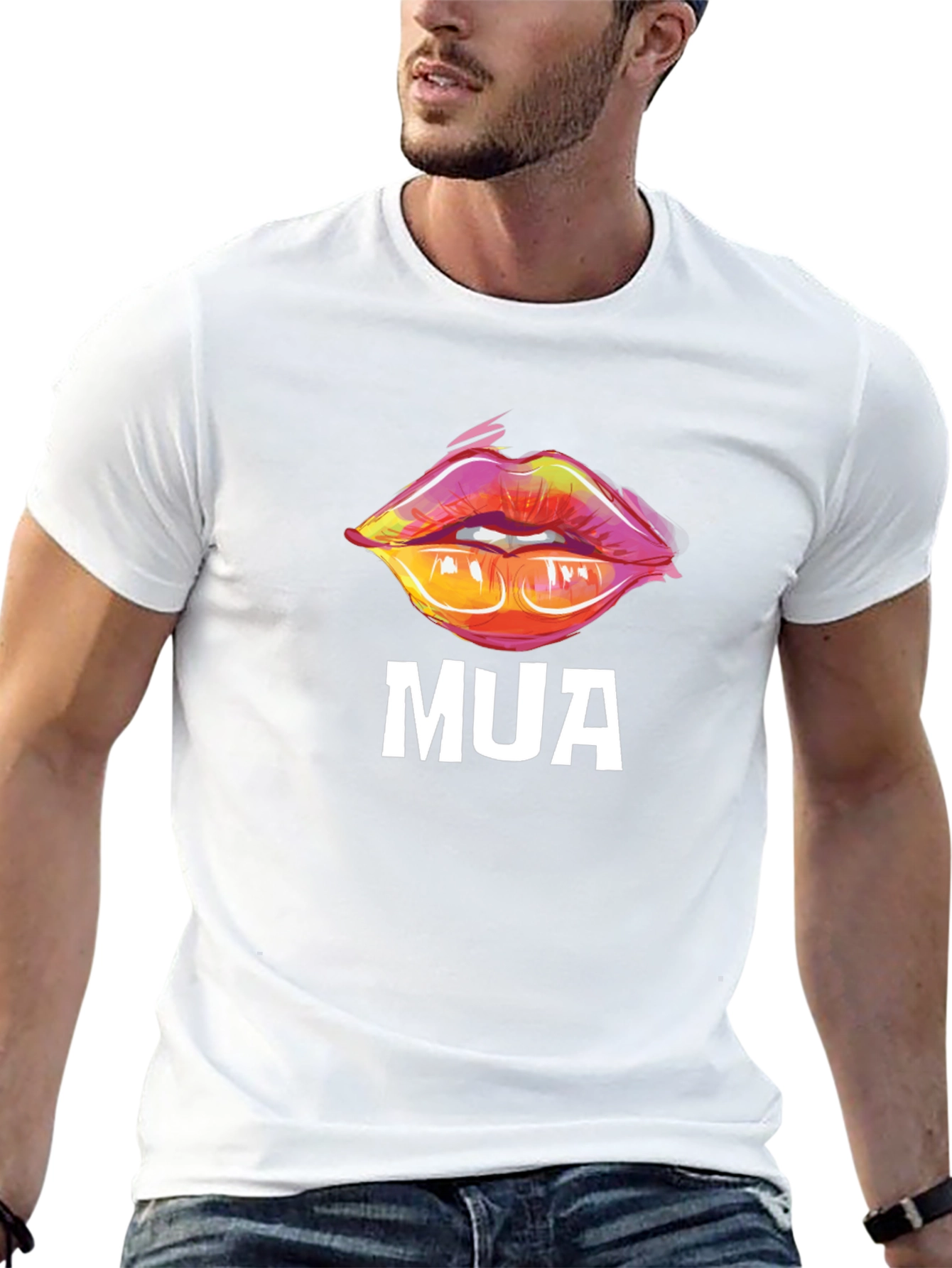 MUA Lips Graphic Black T-Shirt