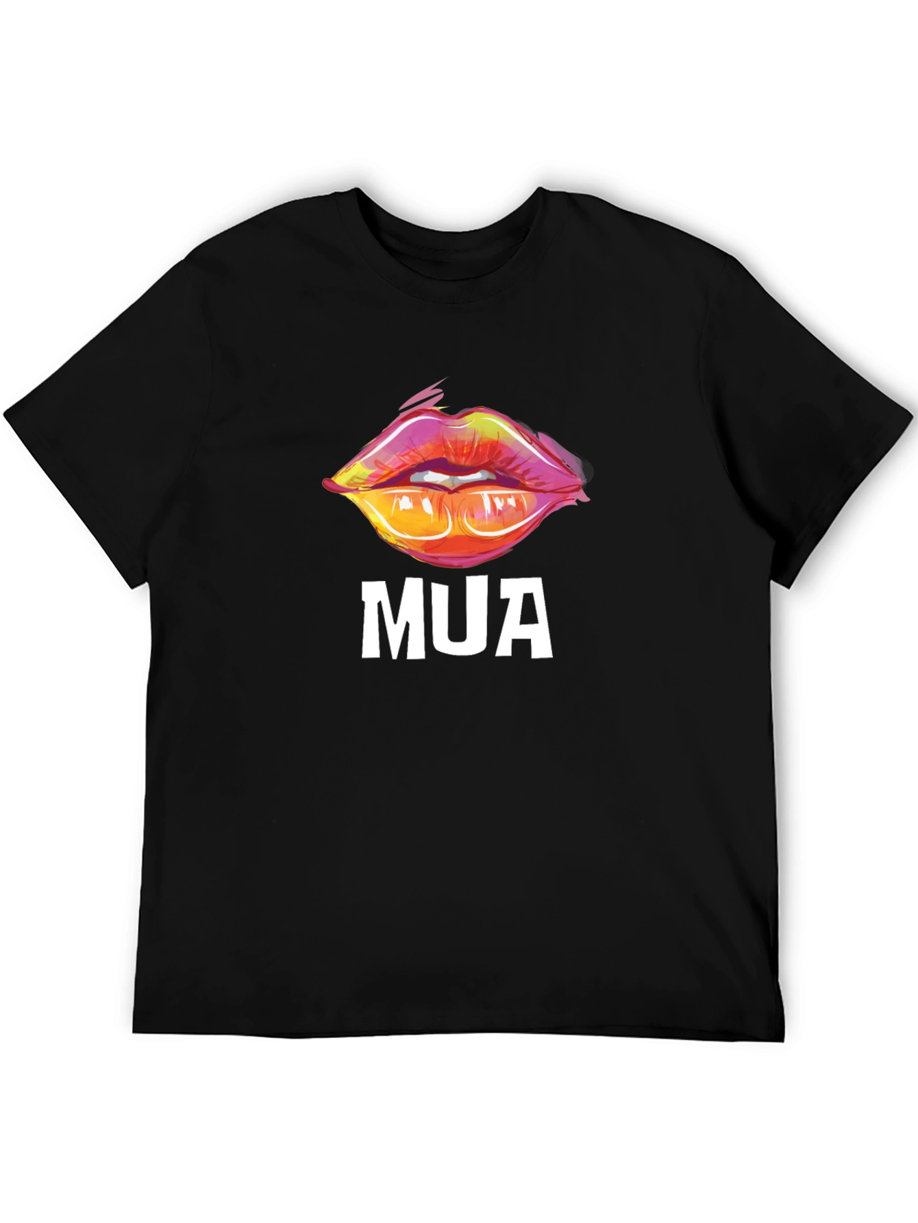 MUA Lips Graphic Black T-Shirt