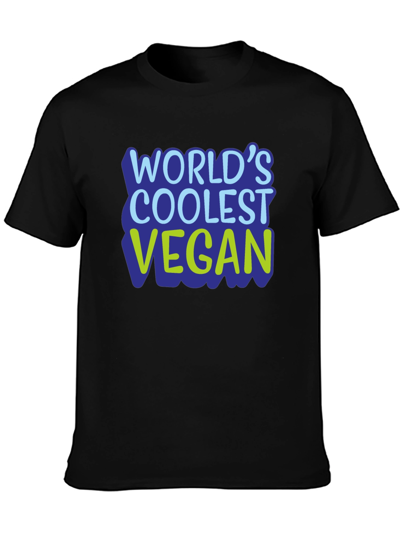 Worlds Coolest Vegan T-Shirt - Black