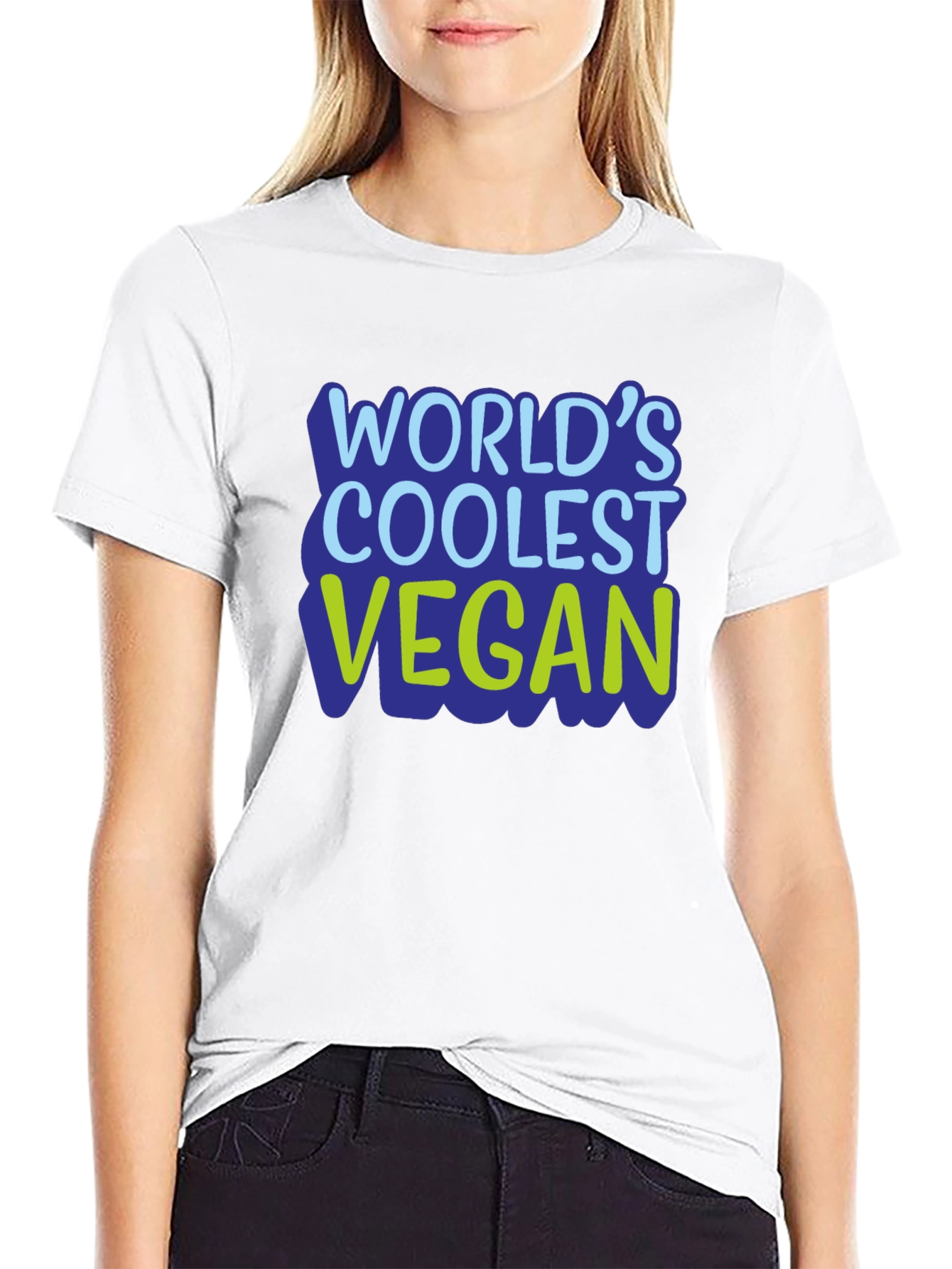 Worlds Coolest Vegan T-Shirt - Black