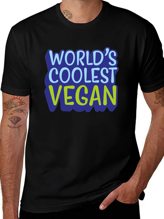 Worlds Coolest Vegan T-Shirt - Black