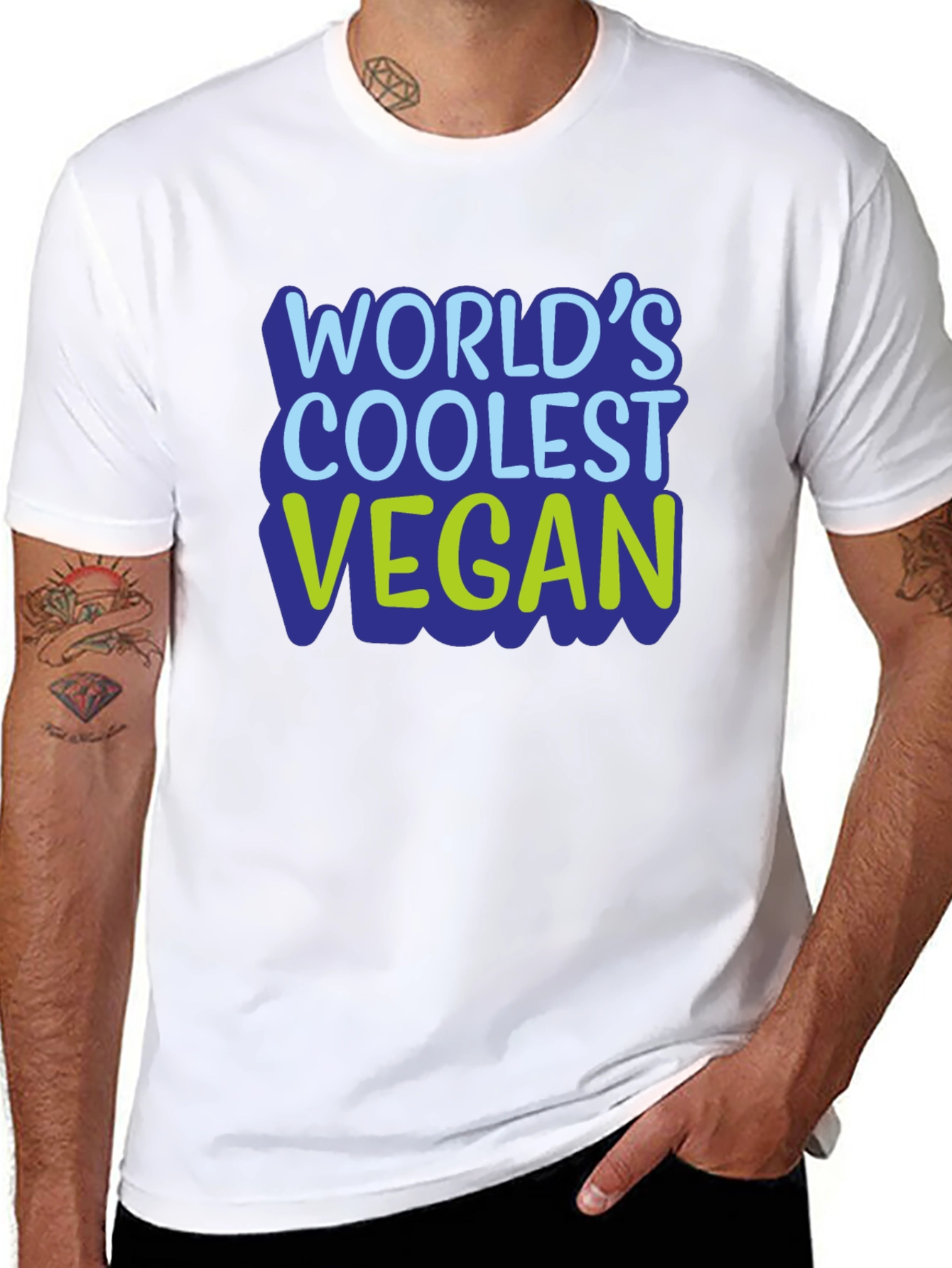 Worlds Coolest Vegan T-Shirt - Black