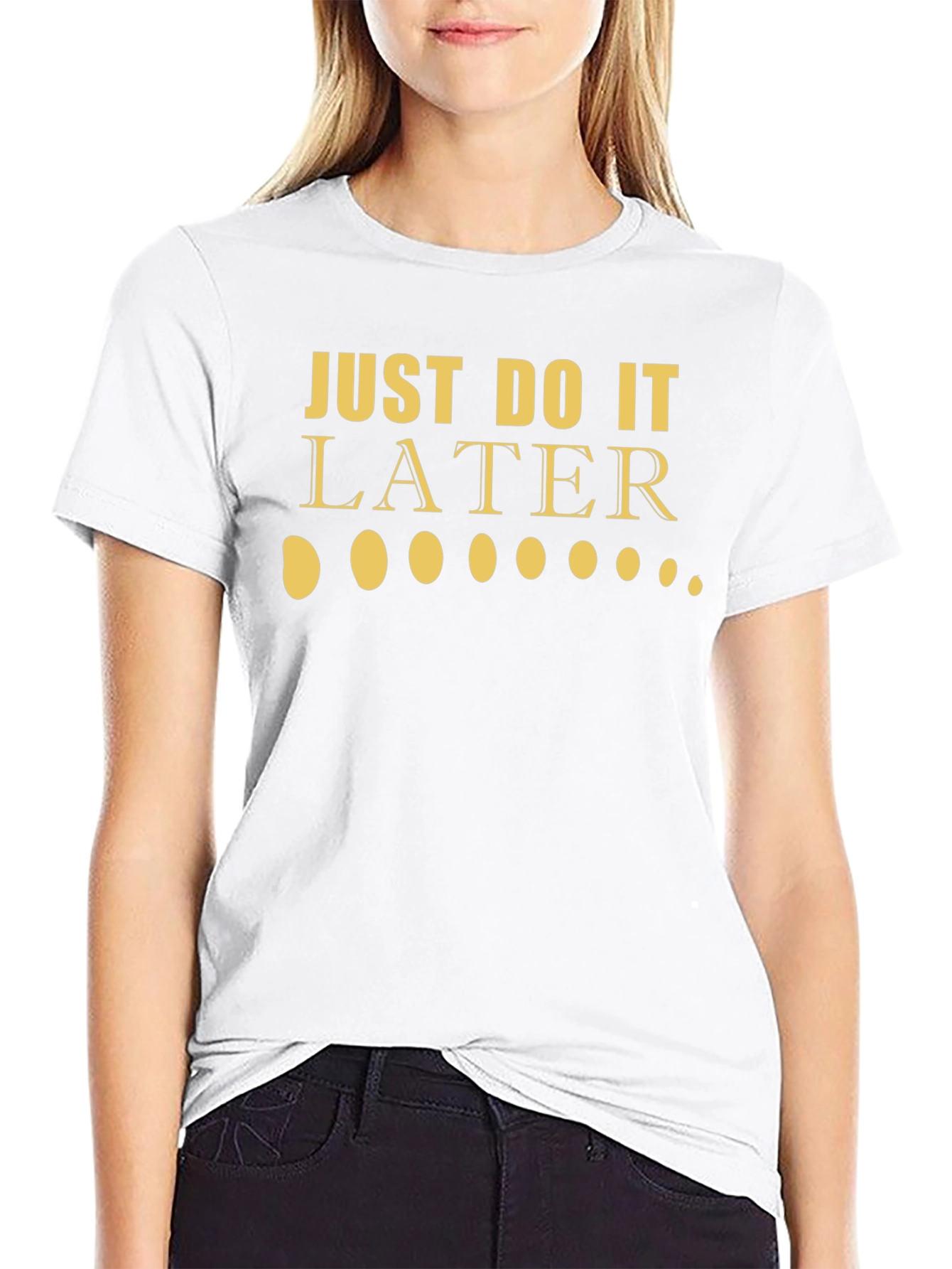 Just Do It Later Funny Graphic Tee