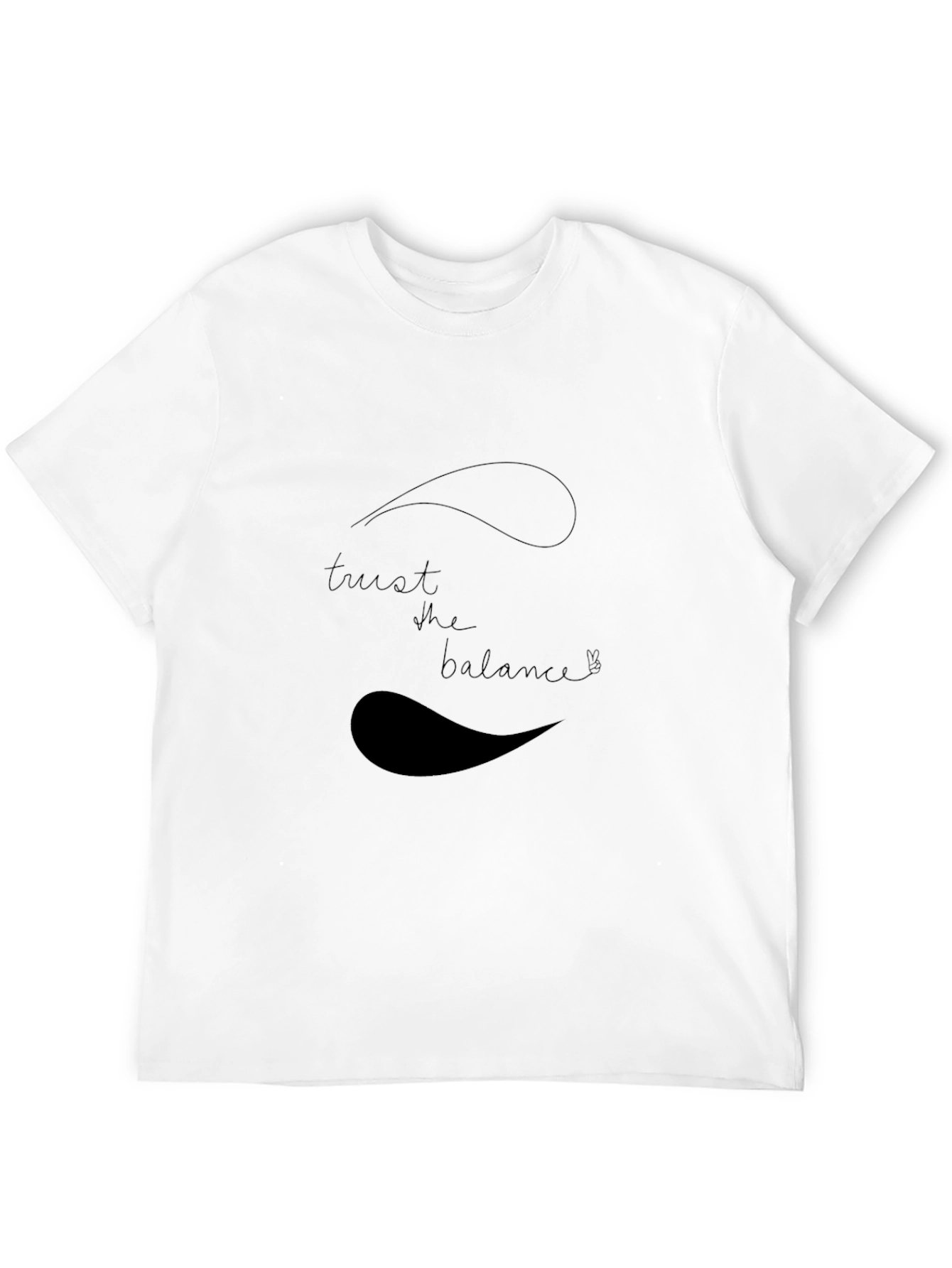 Trust the Balance Black Graphic Tee