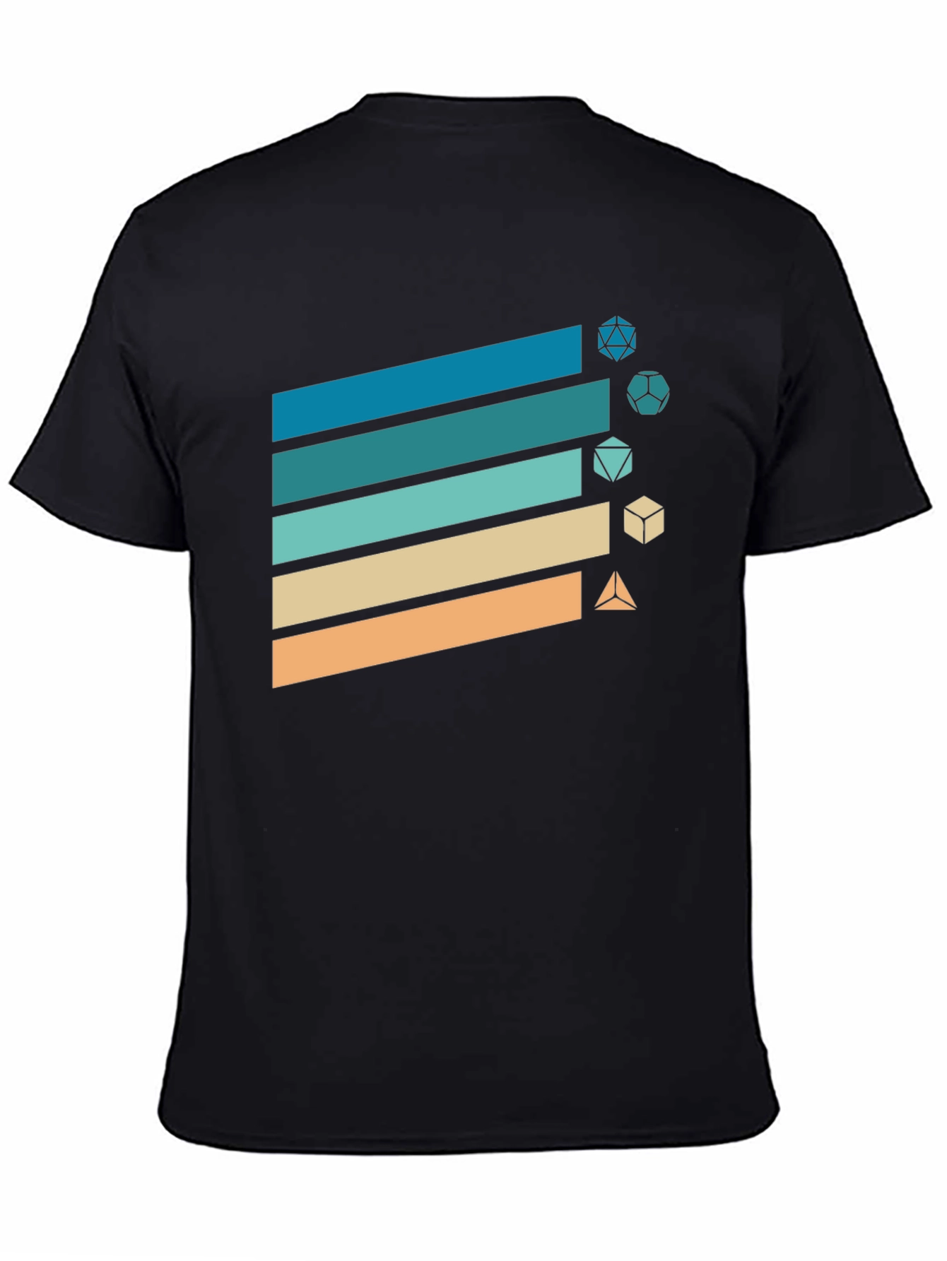 Retro Gaming Dice T-Shirt - D&D Style