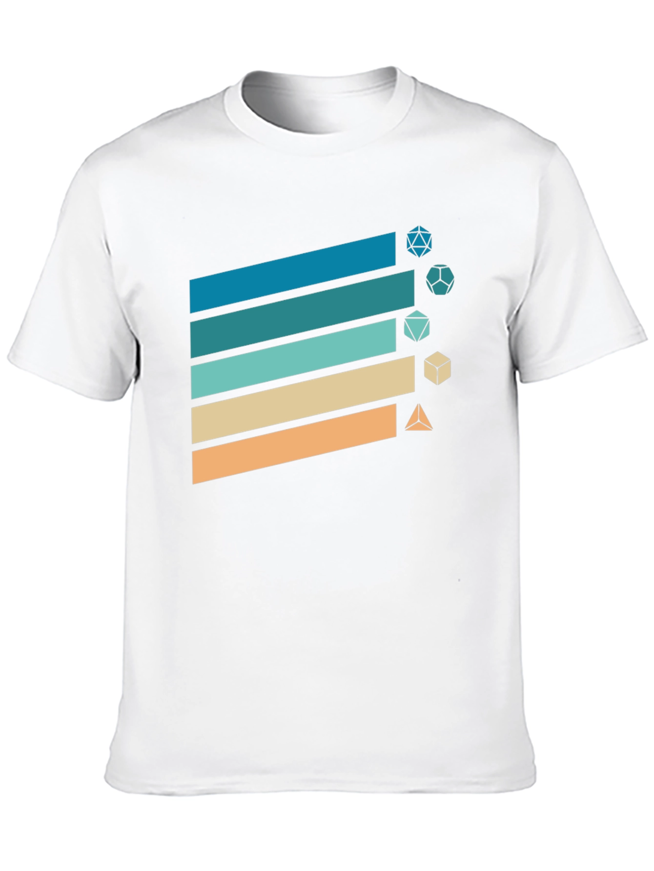 Retro Gaming Dice T-Shirt - D&D Style