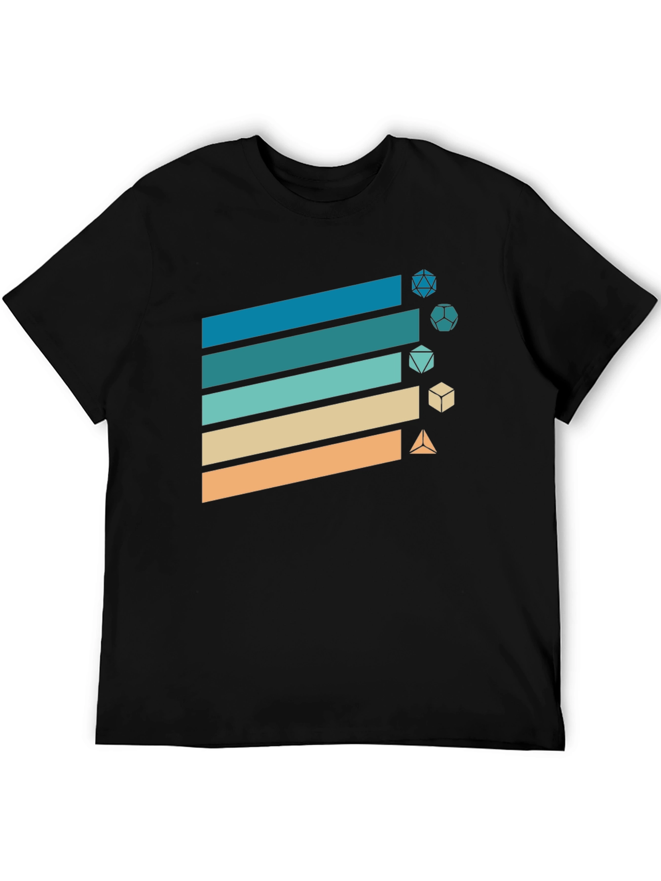 Retro Gaming Dice T-Shirt - D&D Style