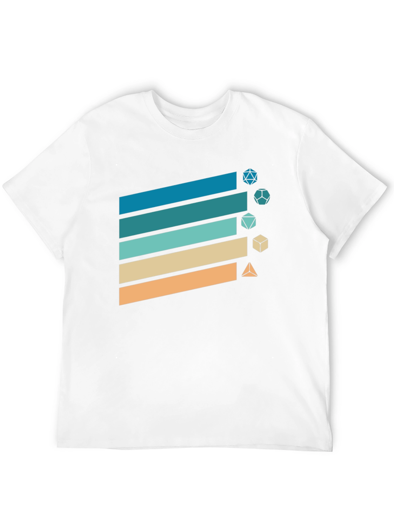 Retro Gaming Dice T-Shirt - D&D Style