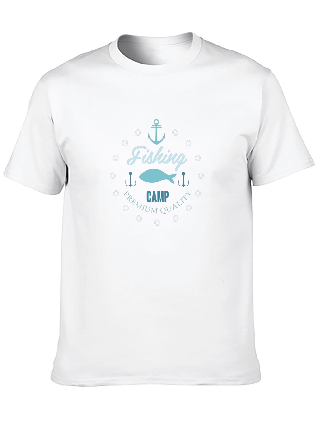 Fishing Camp Premium Quality Black T-Shirt