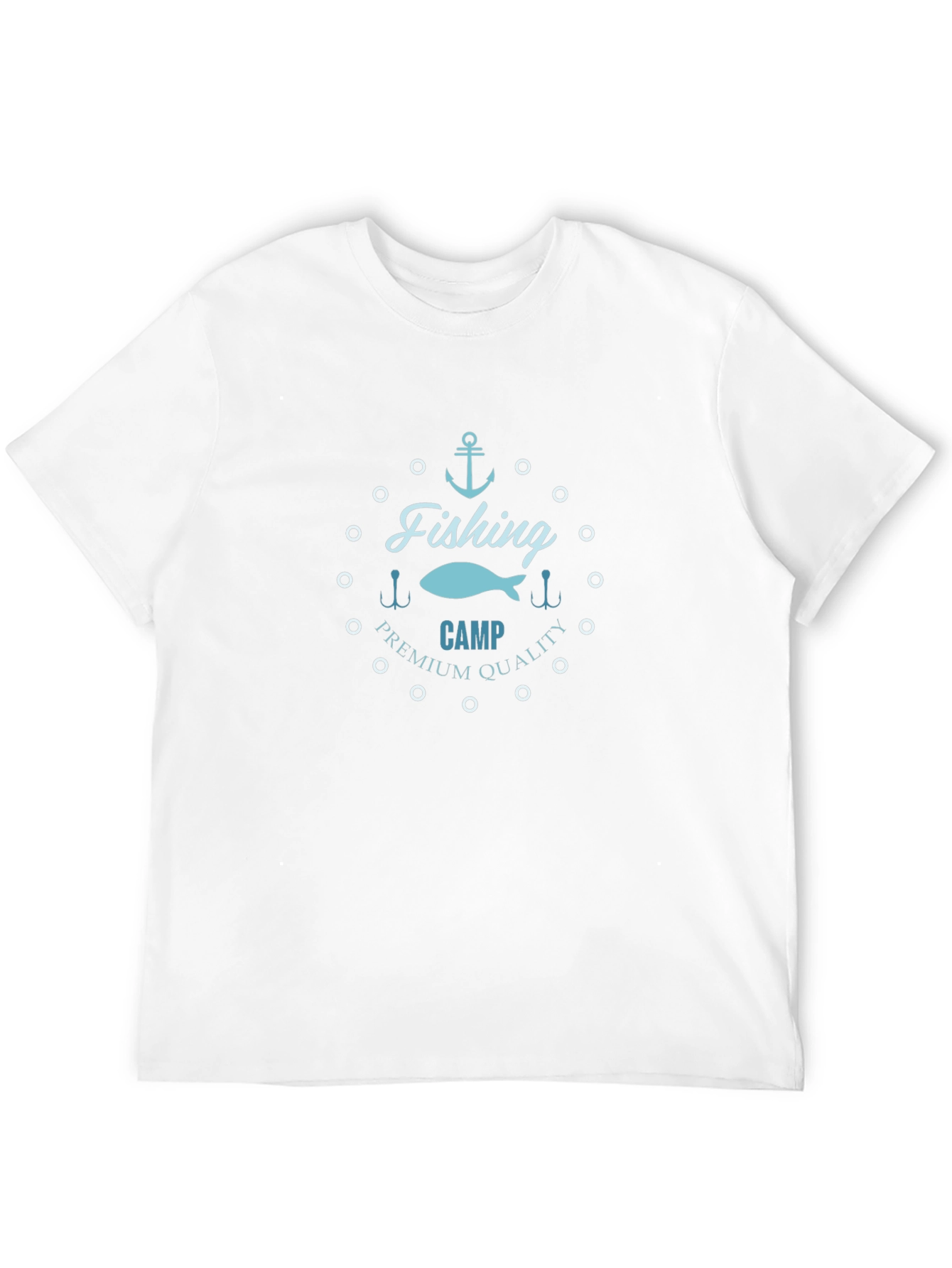 Fishing Camp Premium Quality Black T-Shirt
