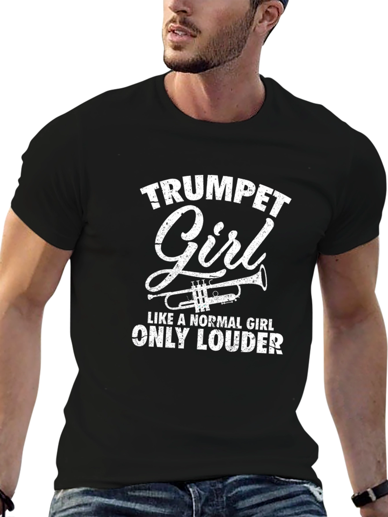 Trumpet Girl T-Shirt - Musical Instrument Tee