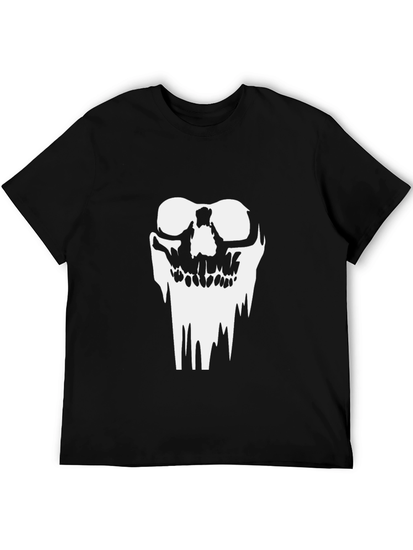Skull Graphic Black T-Shirt - Mens Casual Style