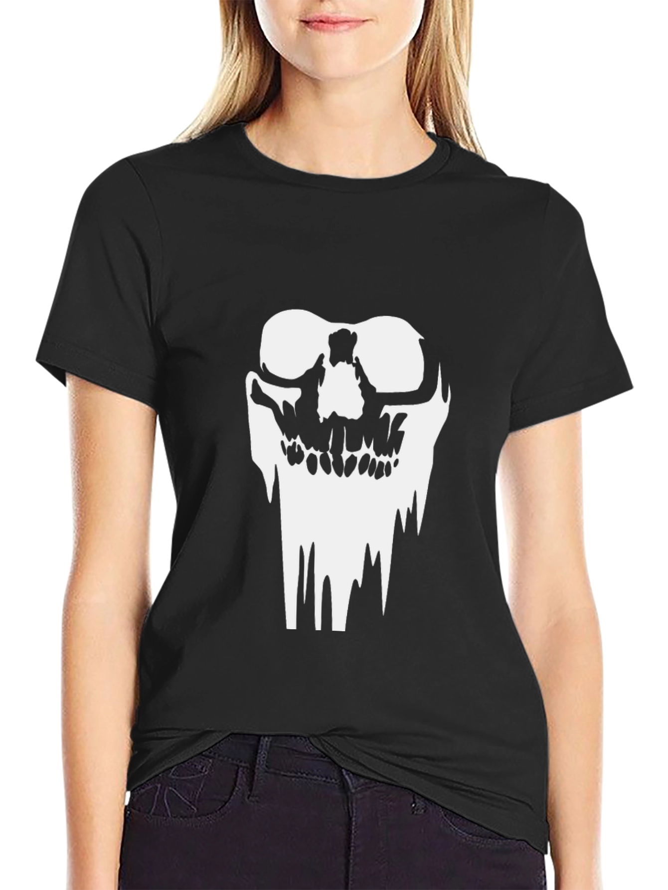 Skull Graphic Black T-Shirt - Mens Casual Style