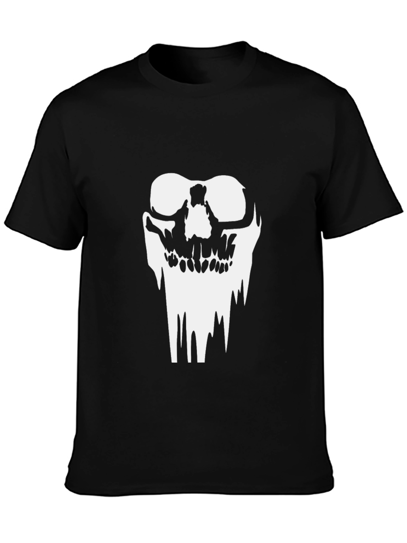 Skull Graphic Black T-Shirt - Mens Casual Style
