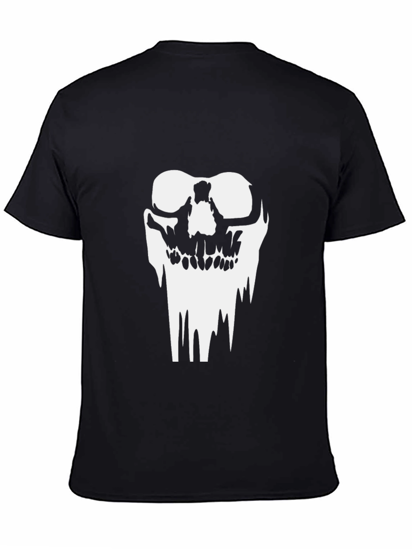 Skull Graphic Black T-Shirt - Mens Casual Style