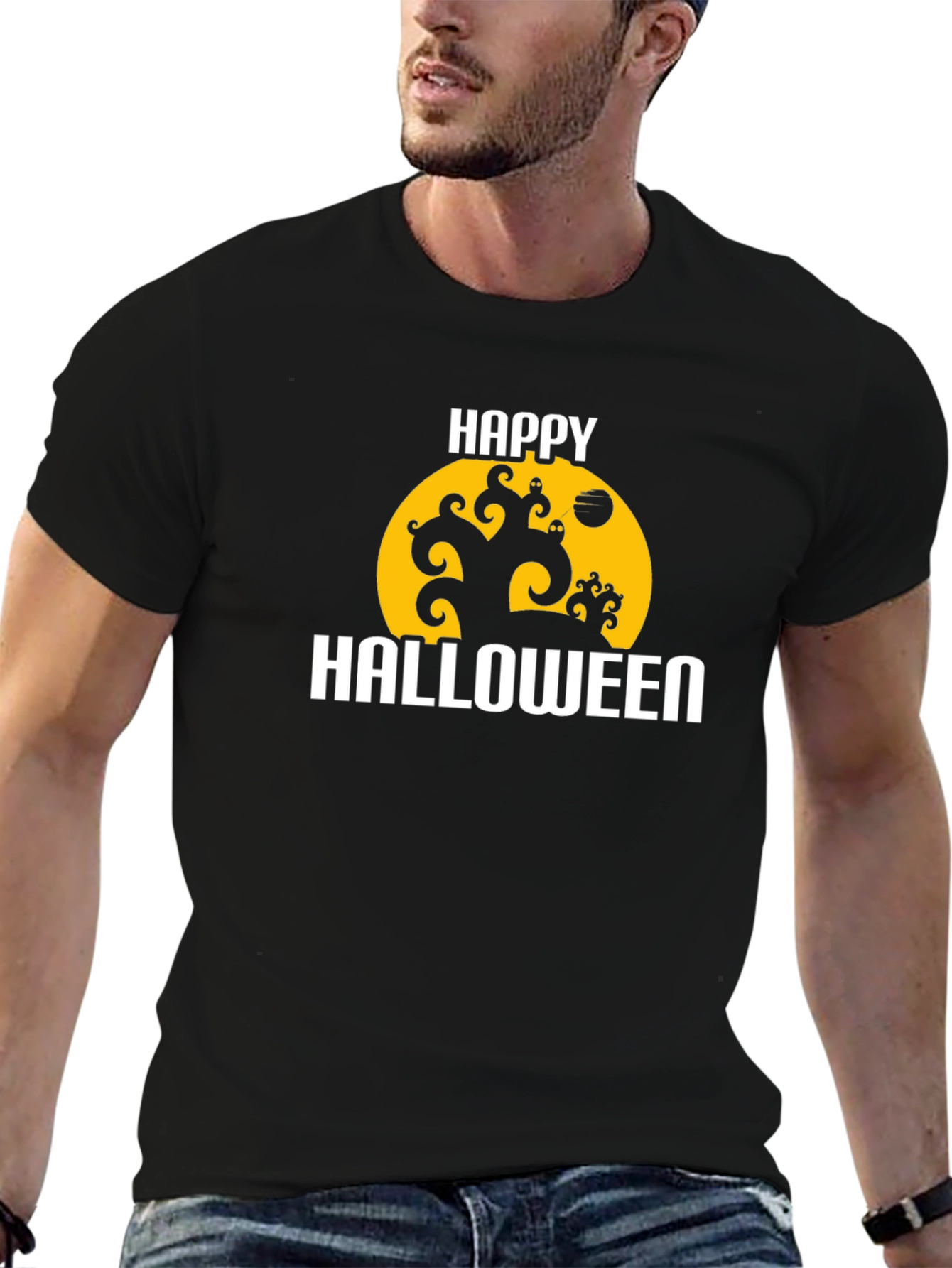 Happy Halloween Graphic T-Shirt - Spooky Season Tee