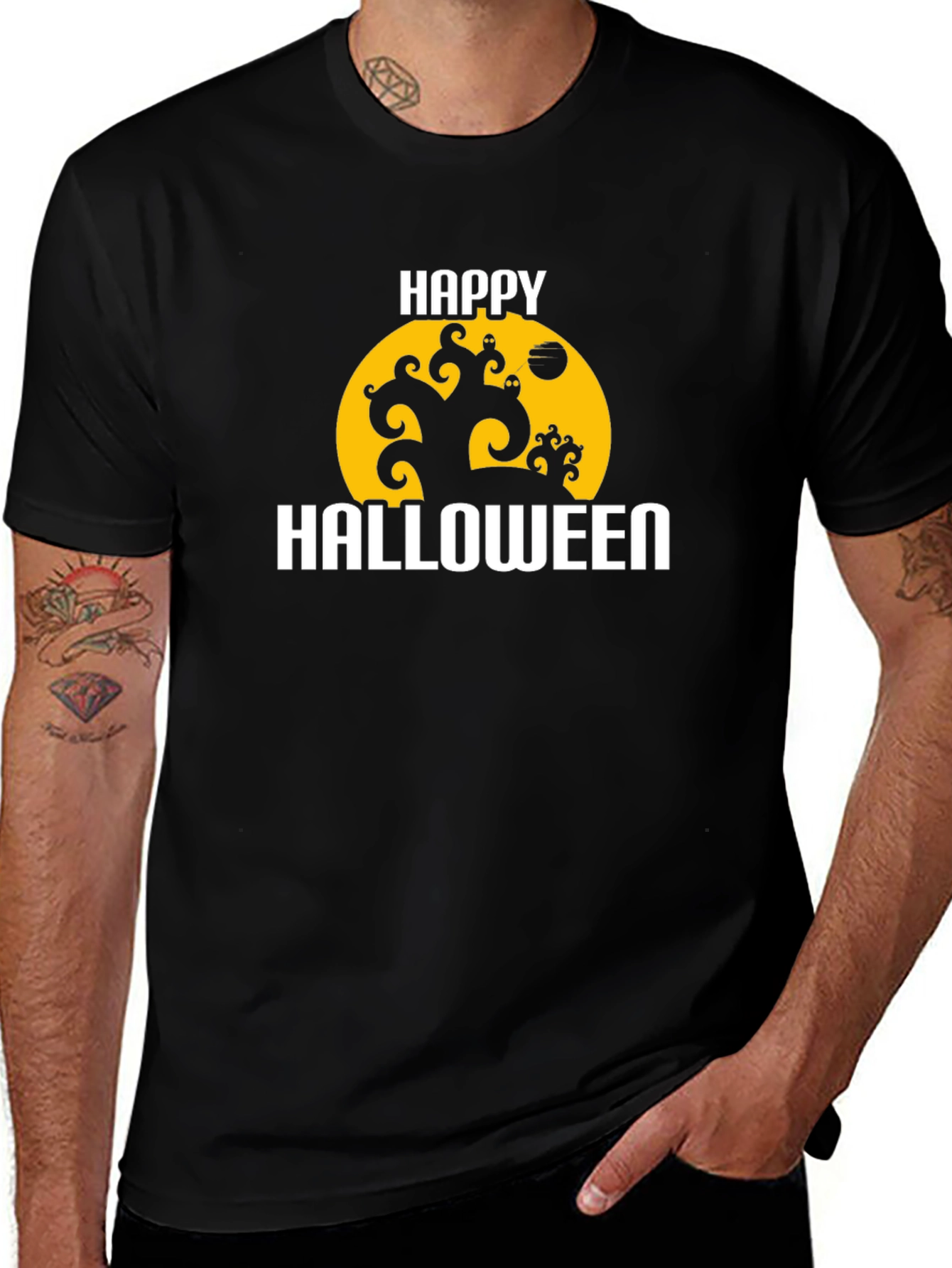 Happy Halloween Graphic T-Shirt - Spooky Season Tee