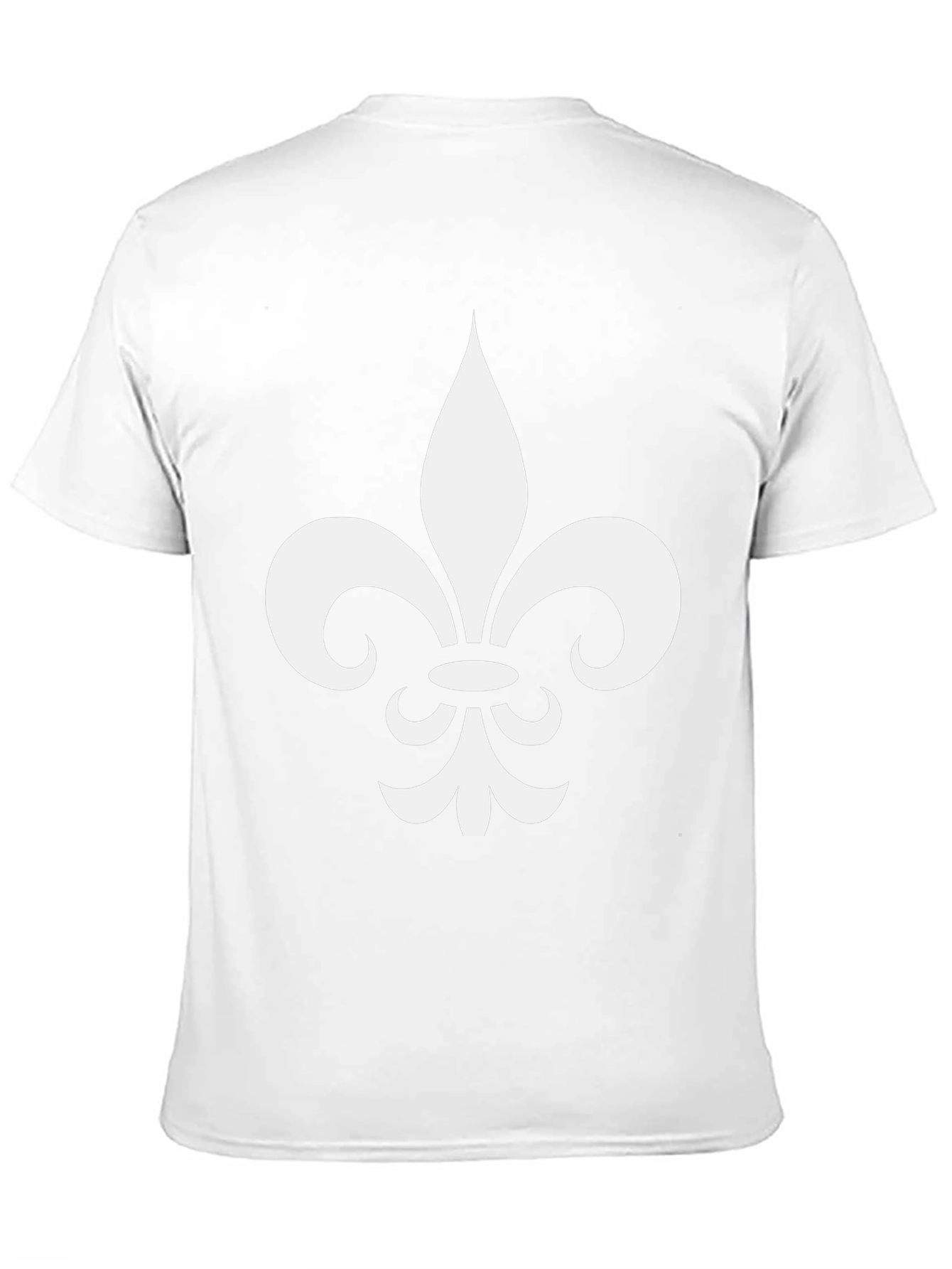 Fleur-de-Lis Graphic Tee - Casual Black T-Shirt