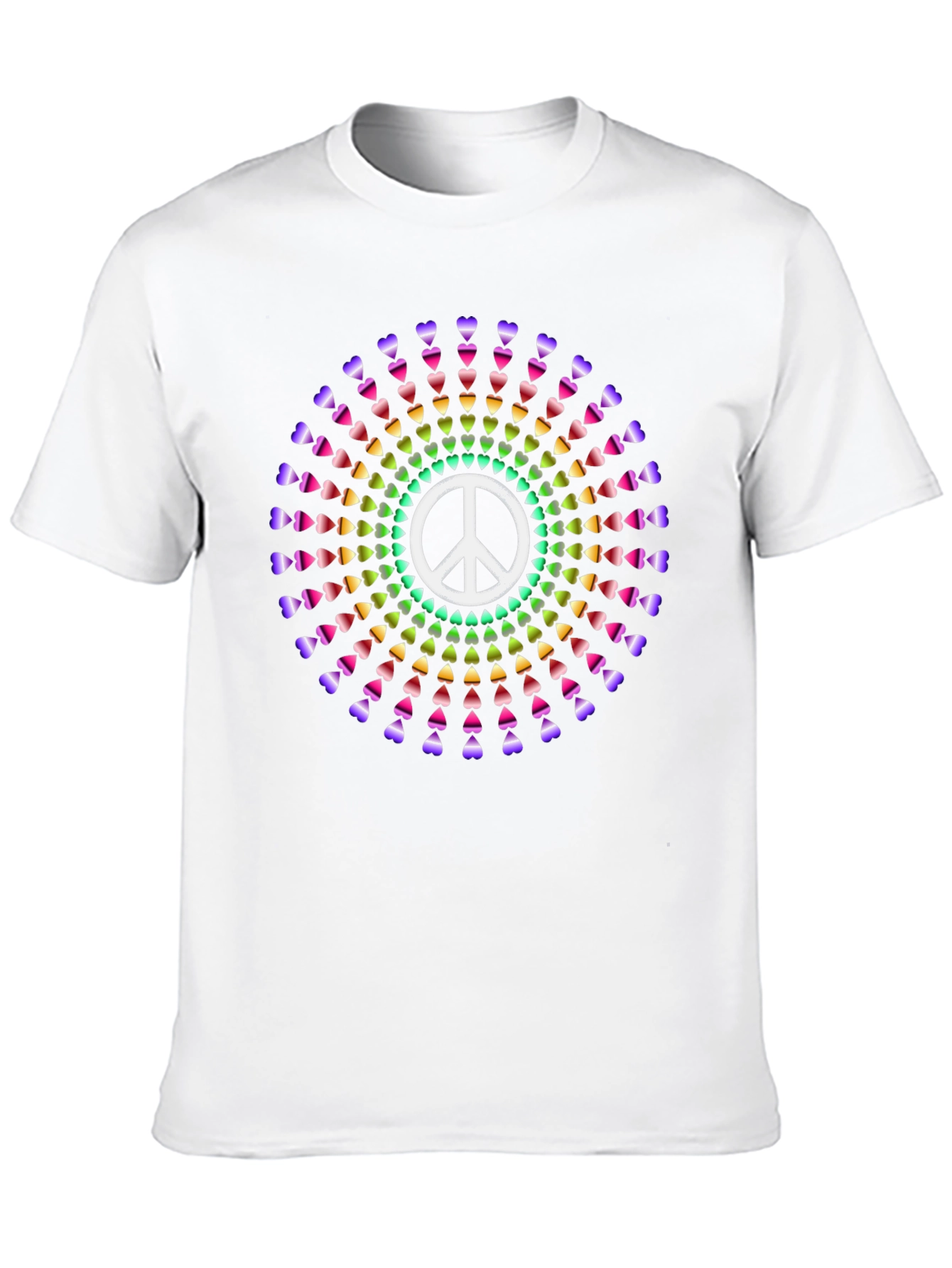 Peace Sign Heart Rainbow T-Shirt