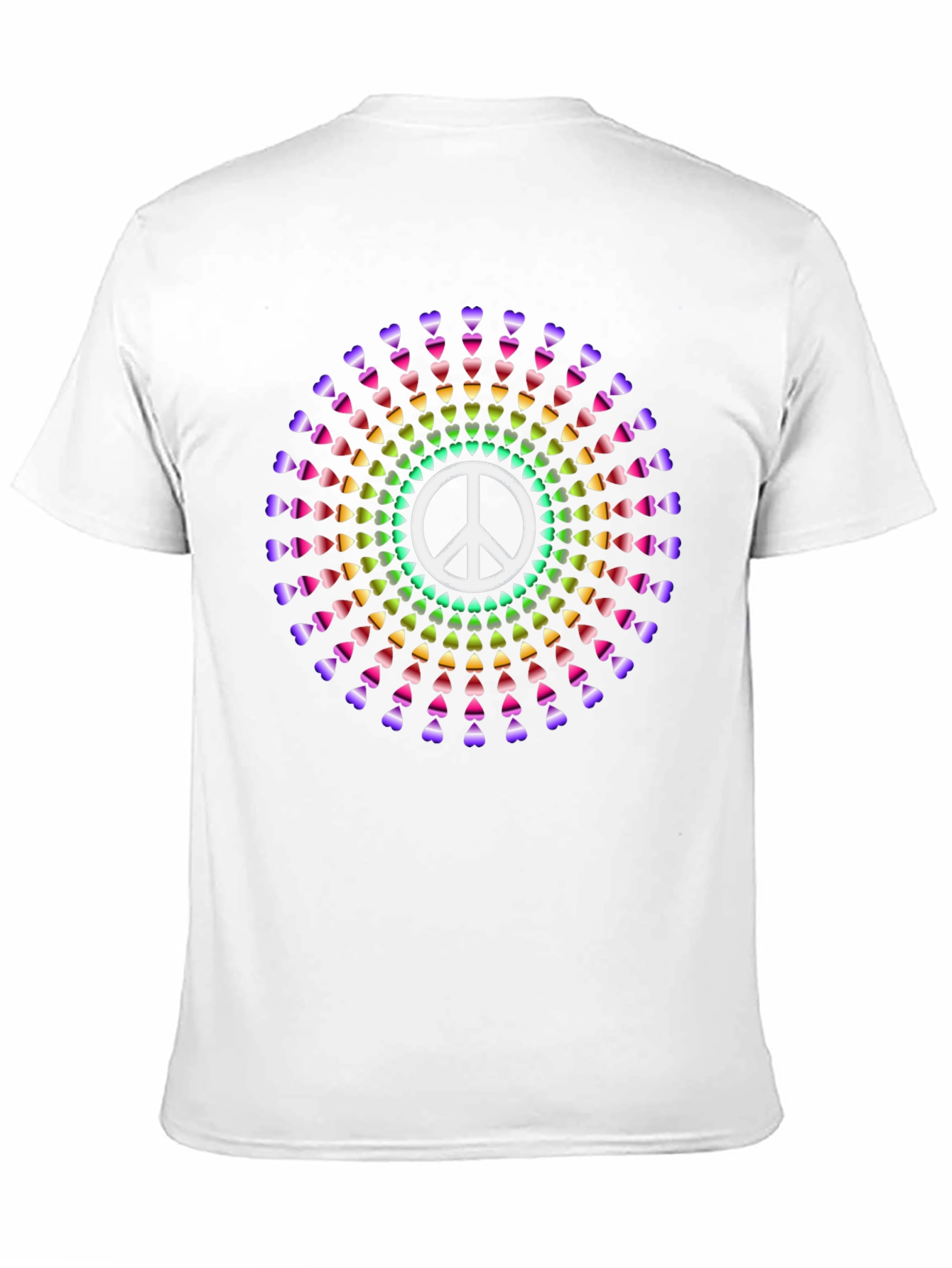 Peace Sign Heart Rainbow T-Shirt