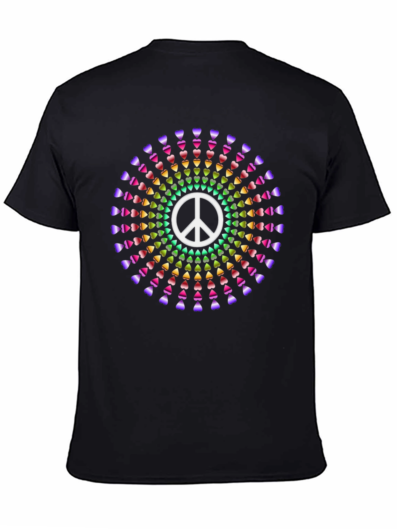 Peace Sign Heart Rainbow T-Shirt
